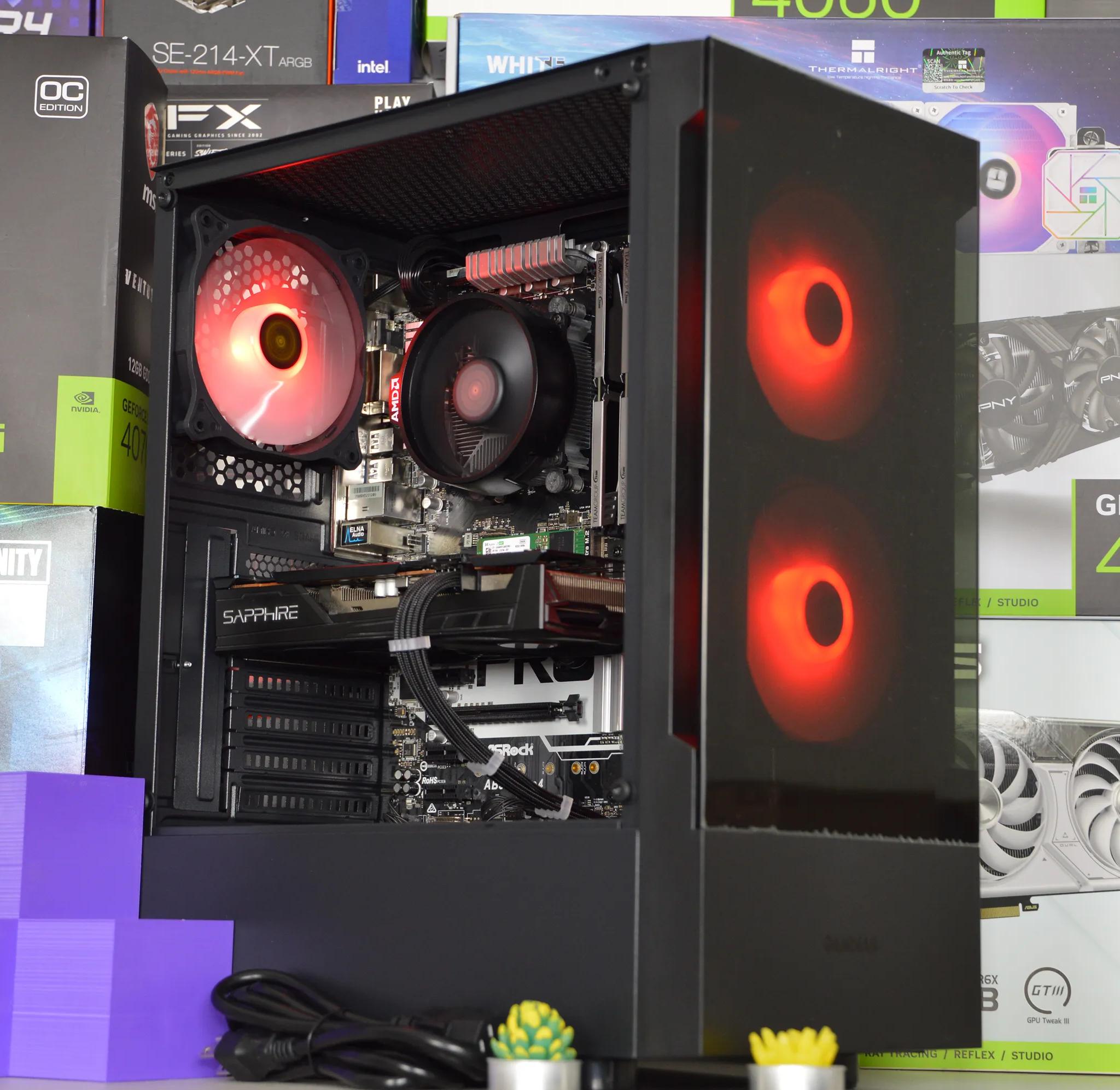 ⚫🌌| RX 5500XT 8GB | RYZEN 5 1600 | 16GB DDR4 RAM | 256GB NVME SSD + 1TB HDD | Midnight Nova |