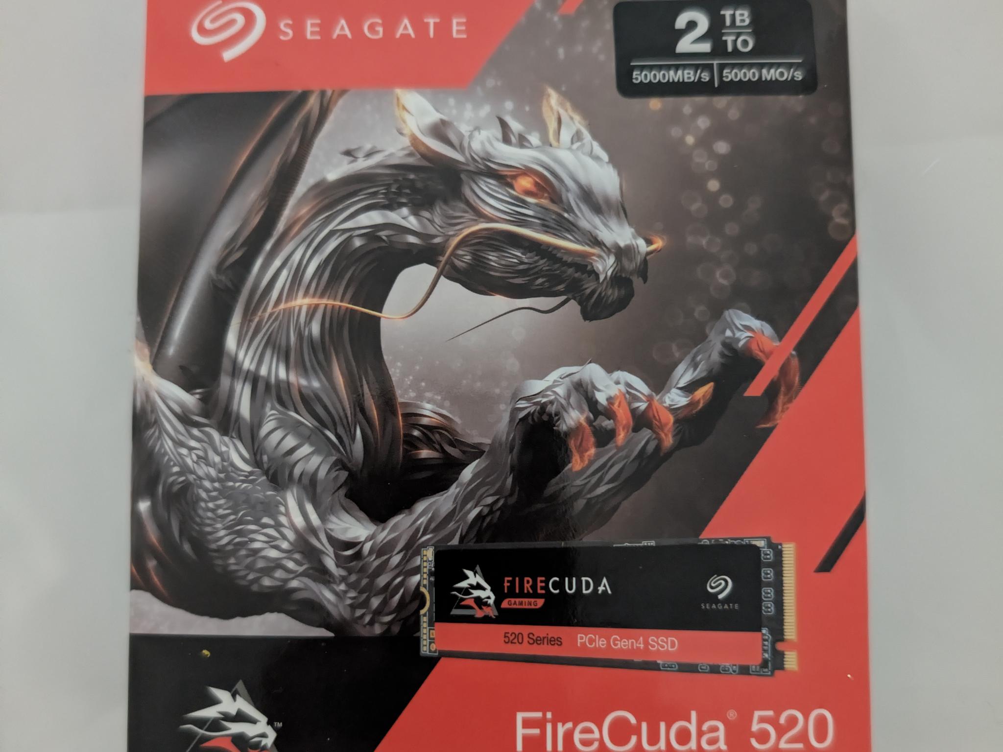 Seagate Firecuda 520 2TB M.2 PCIE x4 Gen4 NVMe Gaming SSD Solid State Drive