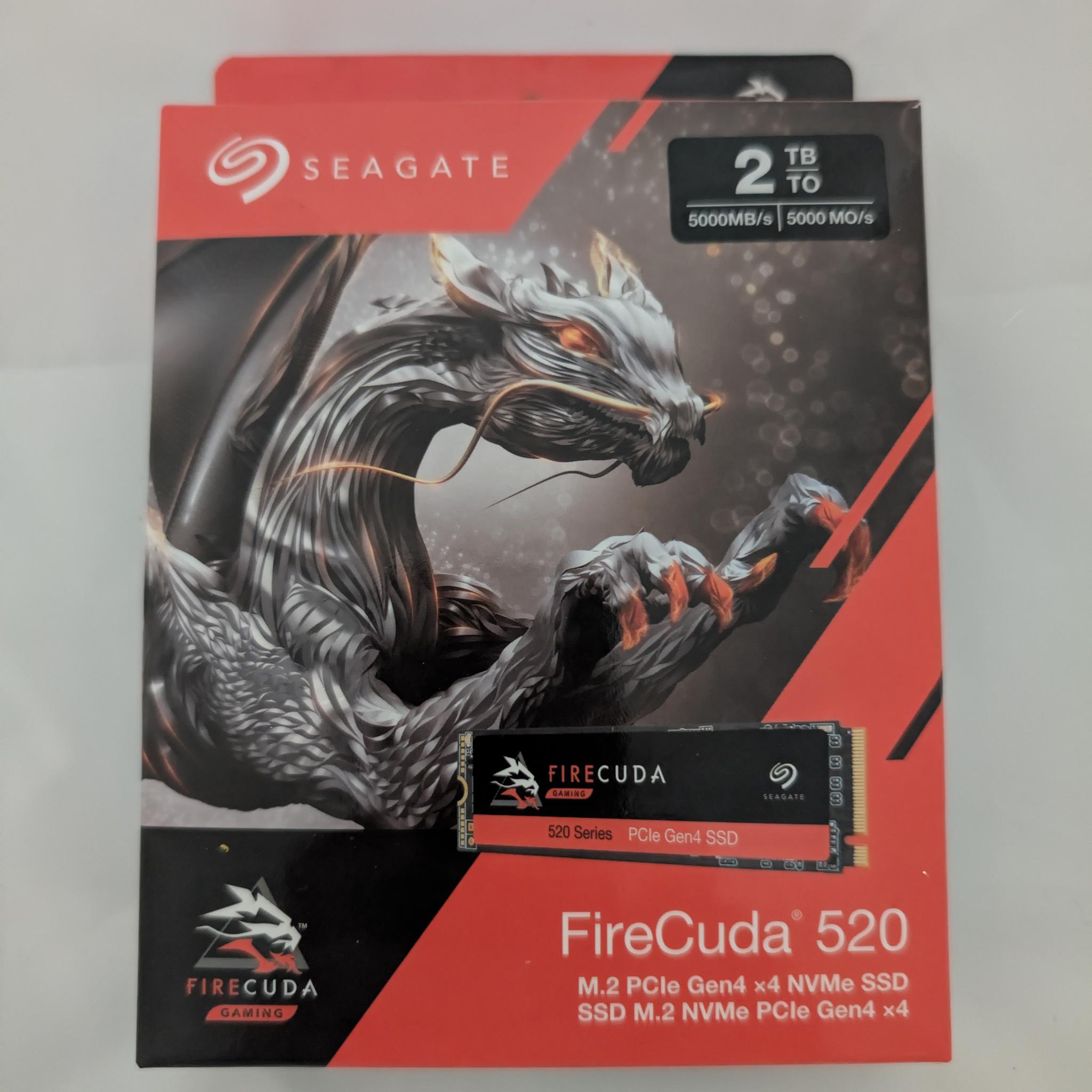 Seagate FireCuda 520 2TB M.2 2280 PCIE Gen4 x4 NVMe Gaming SSD Solid State Drive