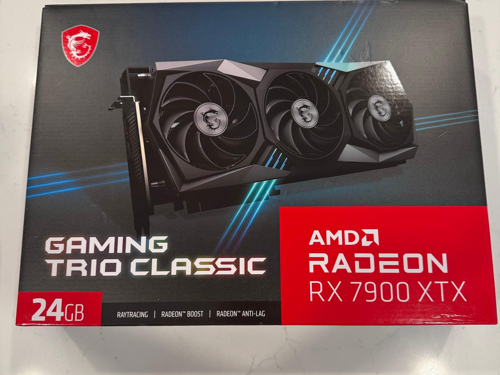 MSI Radeon AMD RX 7900 XTX GAMING TRIO CLASSIC 24G