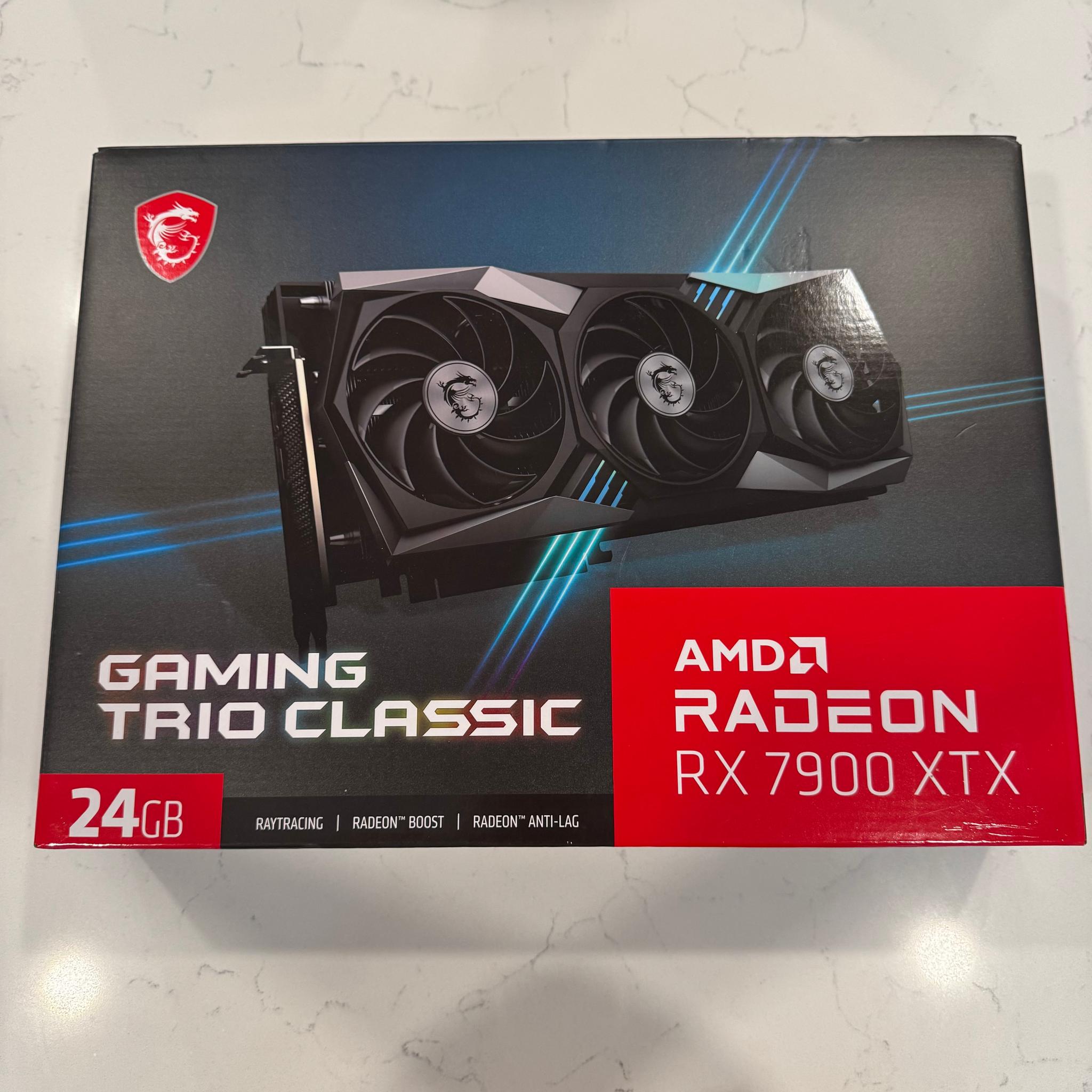 MSI Radeon AMD RX 7900 XTX GAMING TRIO CLASSIC 24G