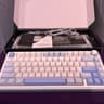 AULA F75 (BRAND NEW) Wireless Mechanical 75% Grey Wood v3 Switches with Knob, Hot Swappable