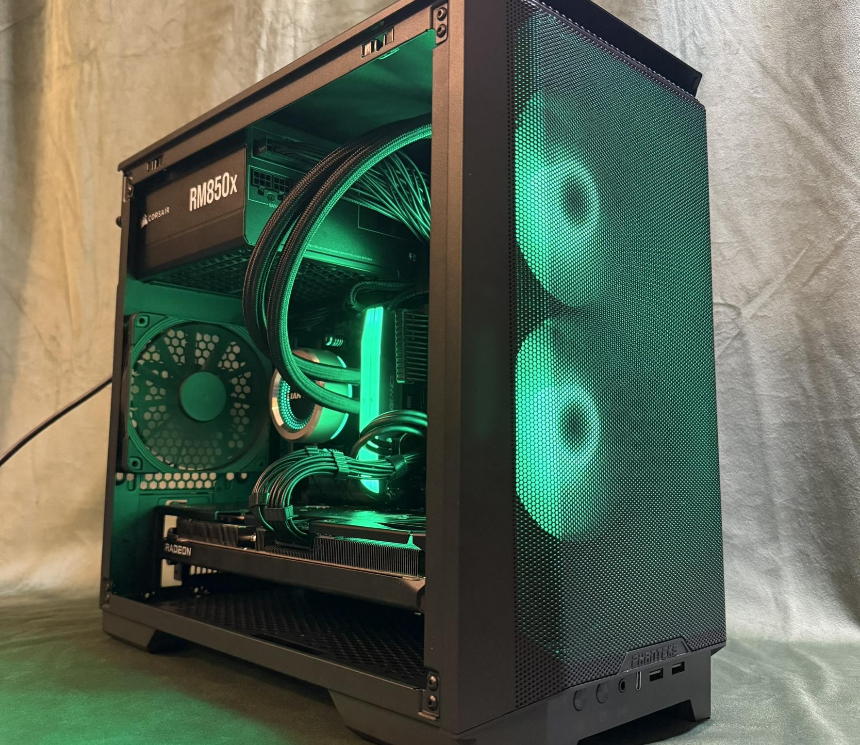 Mighty Midnight AMD 9700X - PowerColor Radeon RX 9070 Hellhound - BEAST 1440P & 4K Game Destroyer