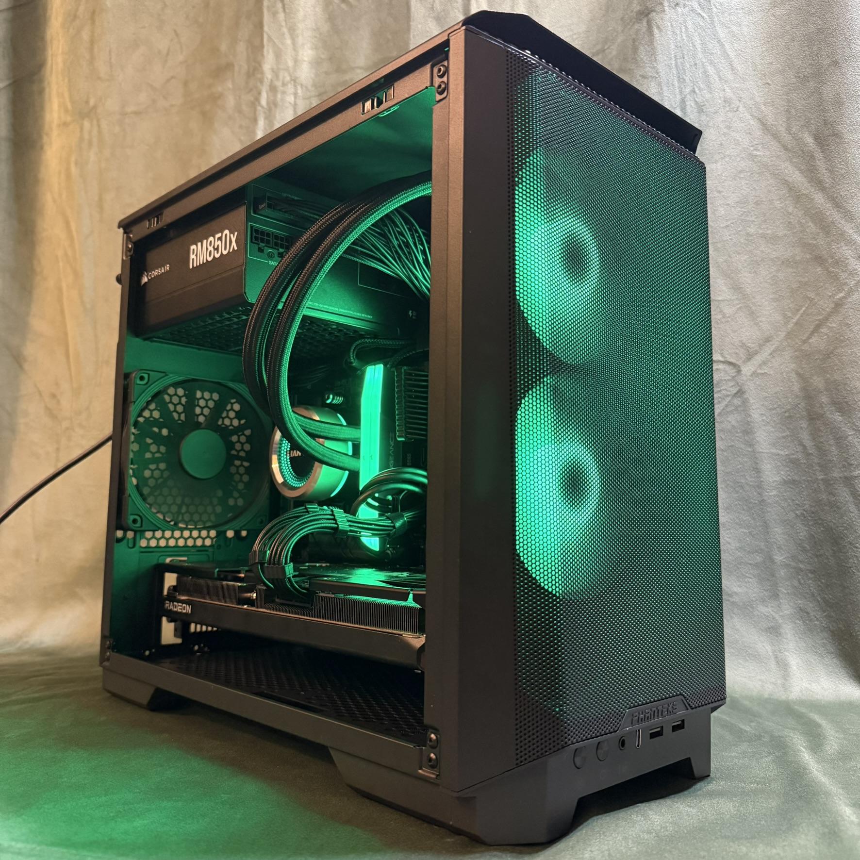 Mighty Midnight AMD 9700X - PowerColor Radeon RX 9070 Hellhound - BEAST 1440P & 4K Game Destroyer