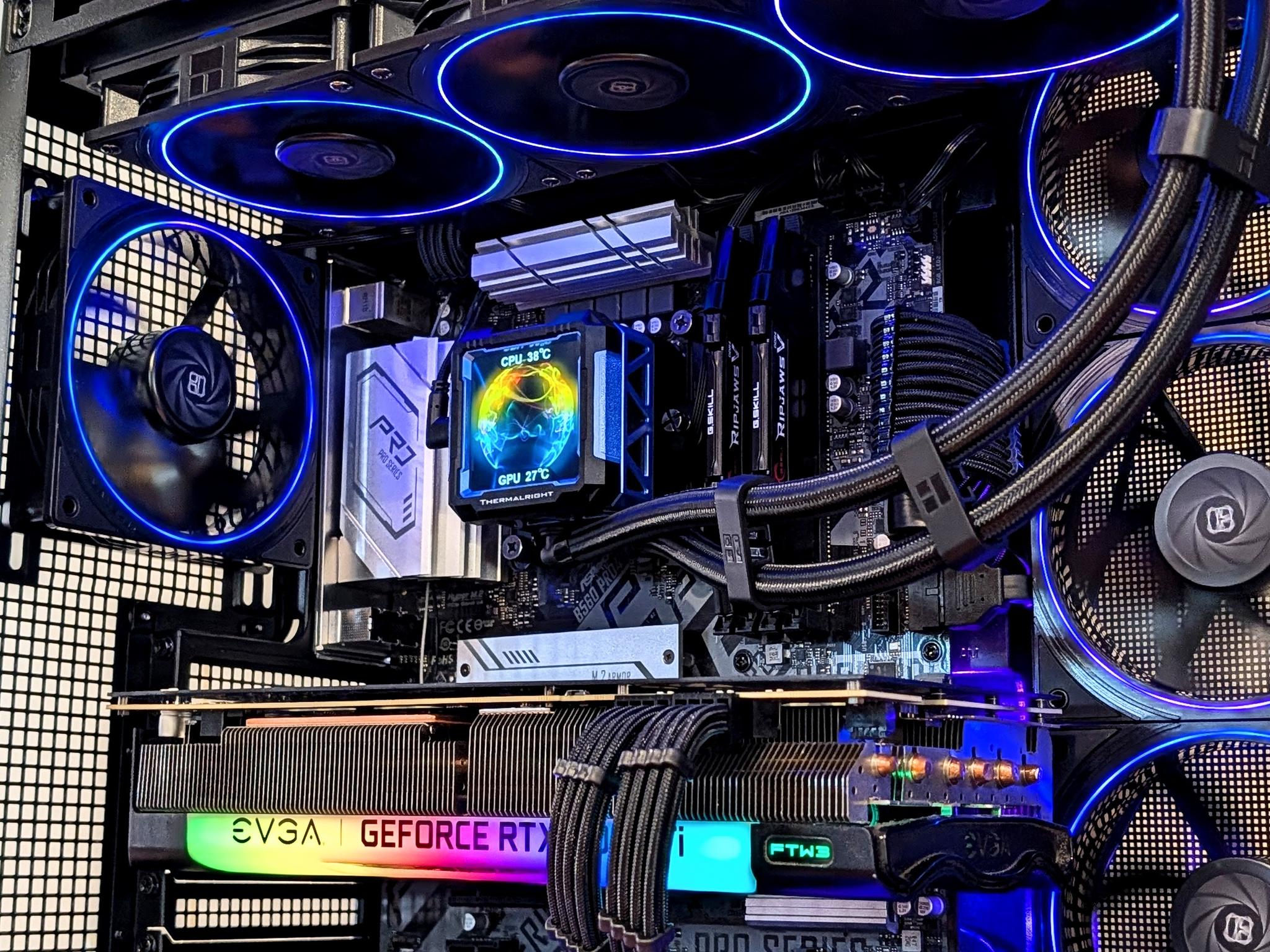 ⚡Intel Core i7-11700K + RTX 3070 Ti FTW3 Ultra | 1440p Gaming PC | Ring RGB + LCD Cooler⚡