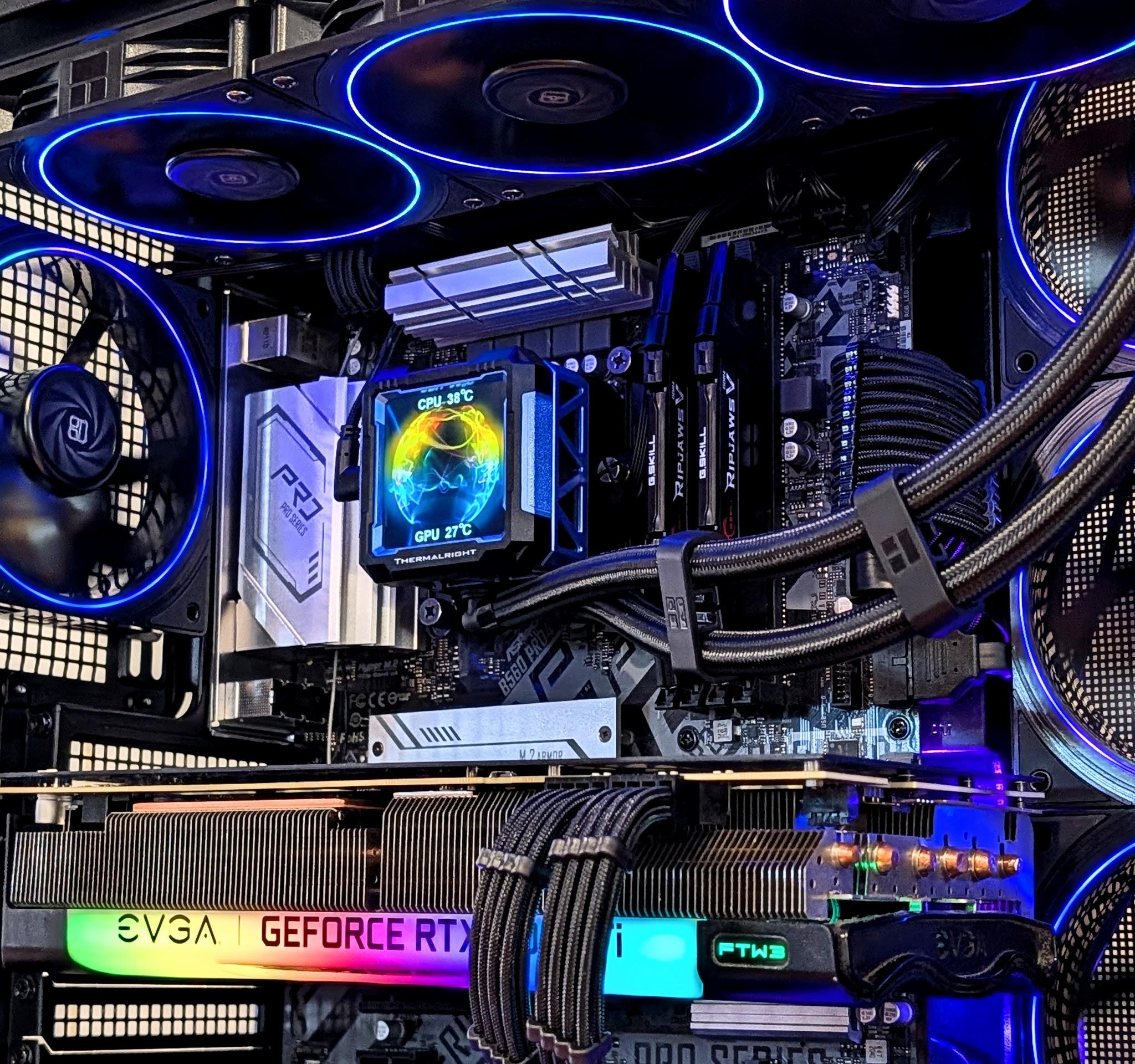 ⚡Intel Core i7-11700K + RTX 3070 Ti FTW3 Ultra | 1440p Gaming PC | Ring RGB + LCD Cooler⚡