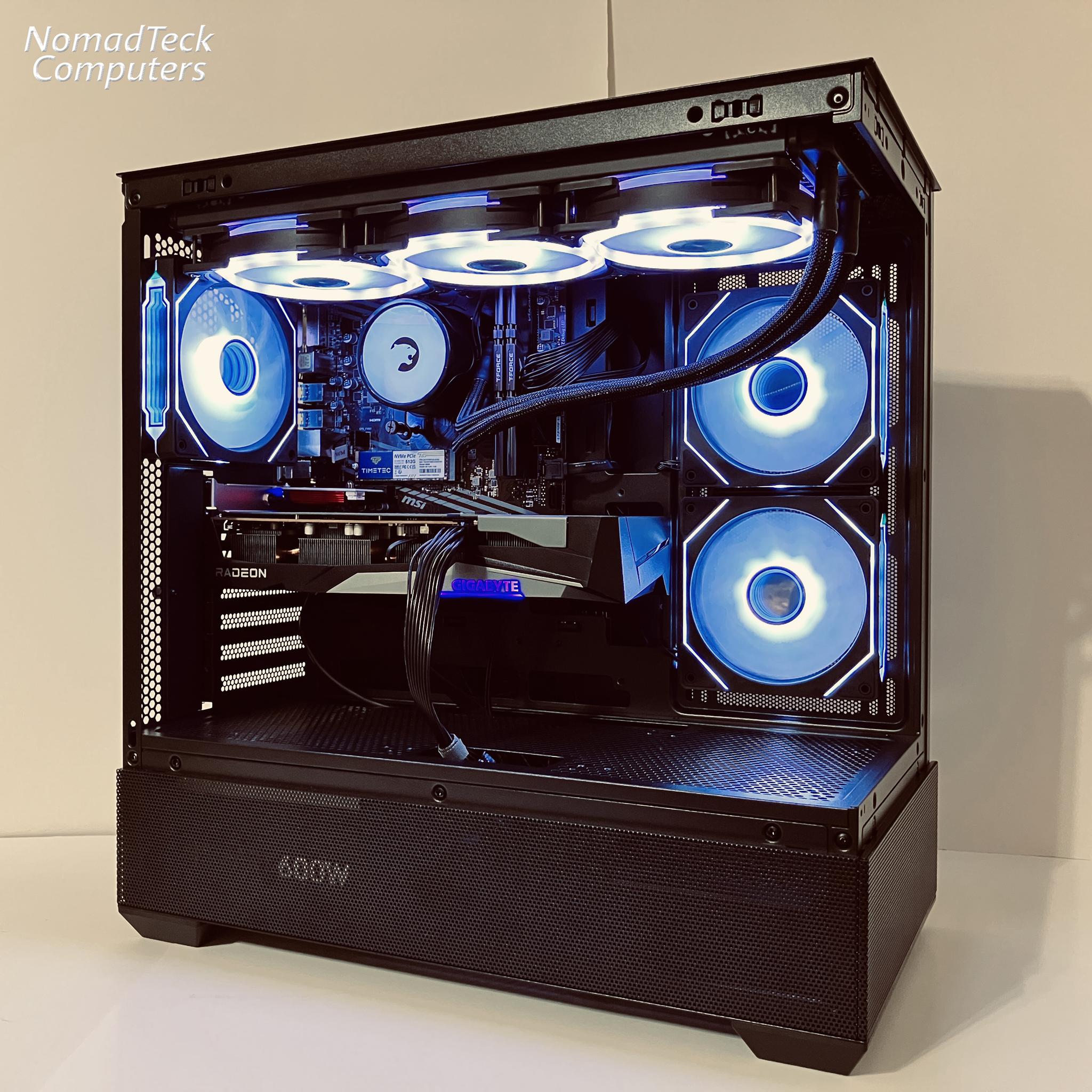 ⚡Best Value Liquid Cooled Gaming PC - RX 7600 8GB ● Ryzen 5 5500 ● 16GB RAM ● 1TB SSD ● Wi-Fi