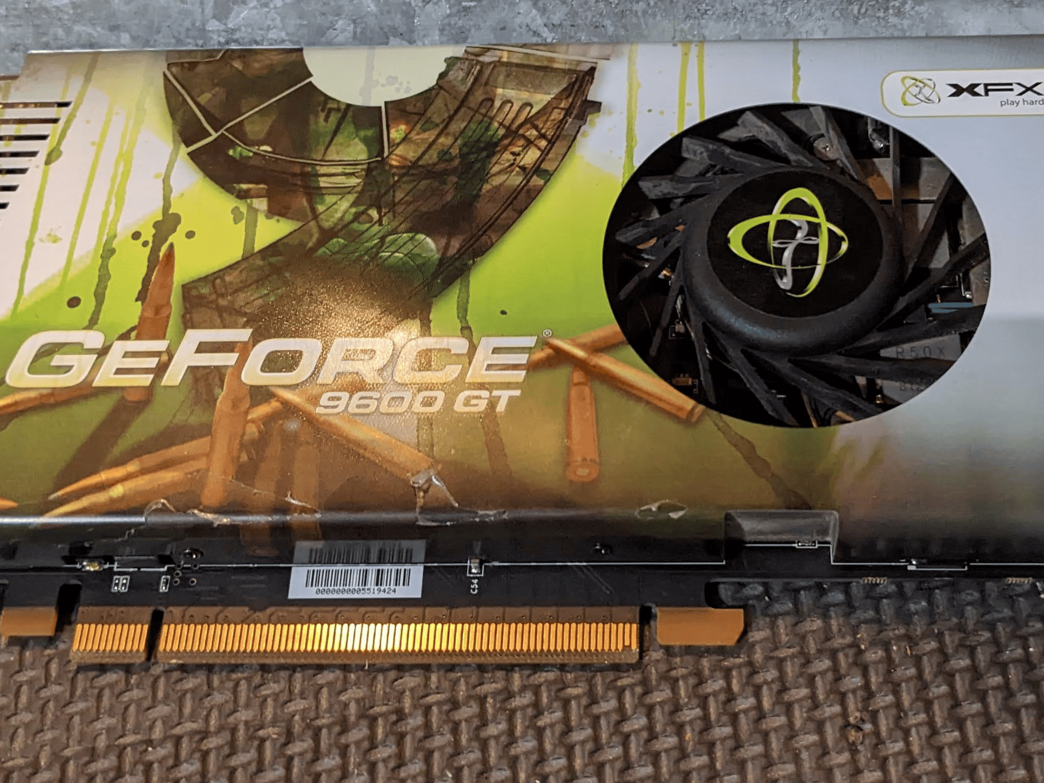 XFX GeForce 9600 GT -Used, but good condition Video Card 512mb DDR3 PCI-E