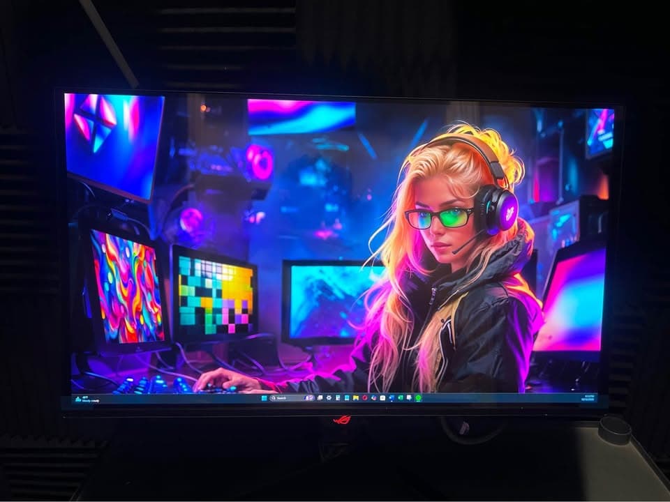 ASUS ROG QD-OLED 27" 4K (3840x2160) 240Hz Gaming Monitor PG27UCDM (Total Time Used less than 3 Days)
