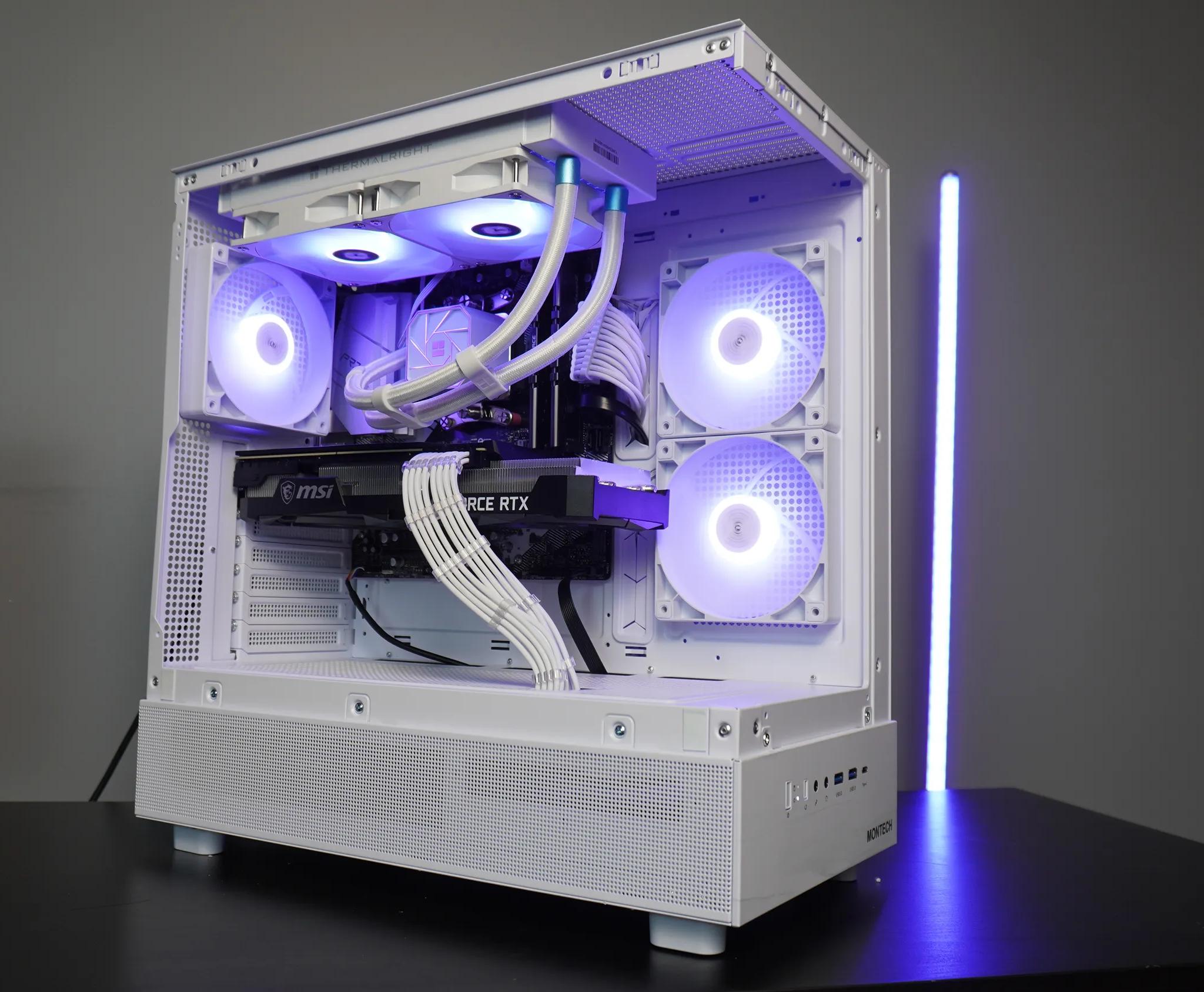 🤍CLEAN WHITE🤍 RTX 1080p/1440p Machine 💚 RTX 3070 8GB 🧡 Ryzen 7 5700x | 32GB RAM | 1TB NVME