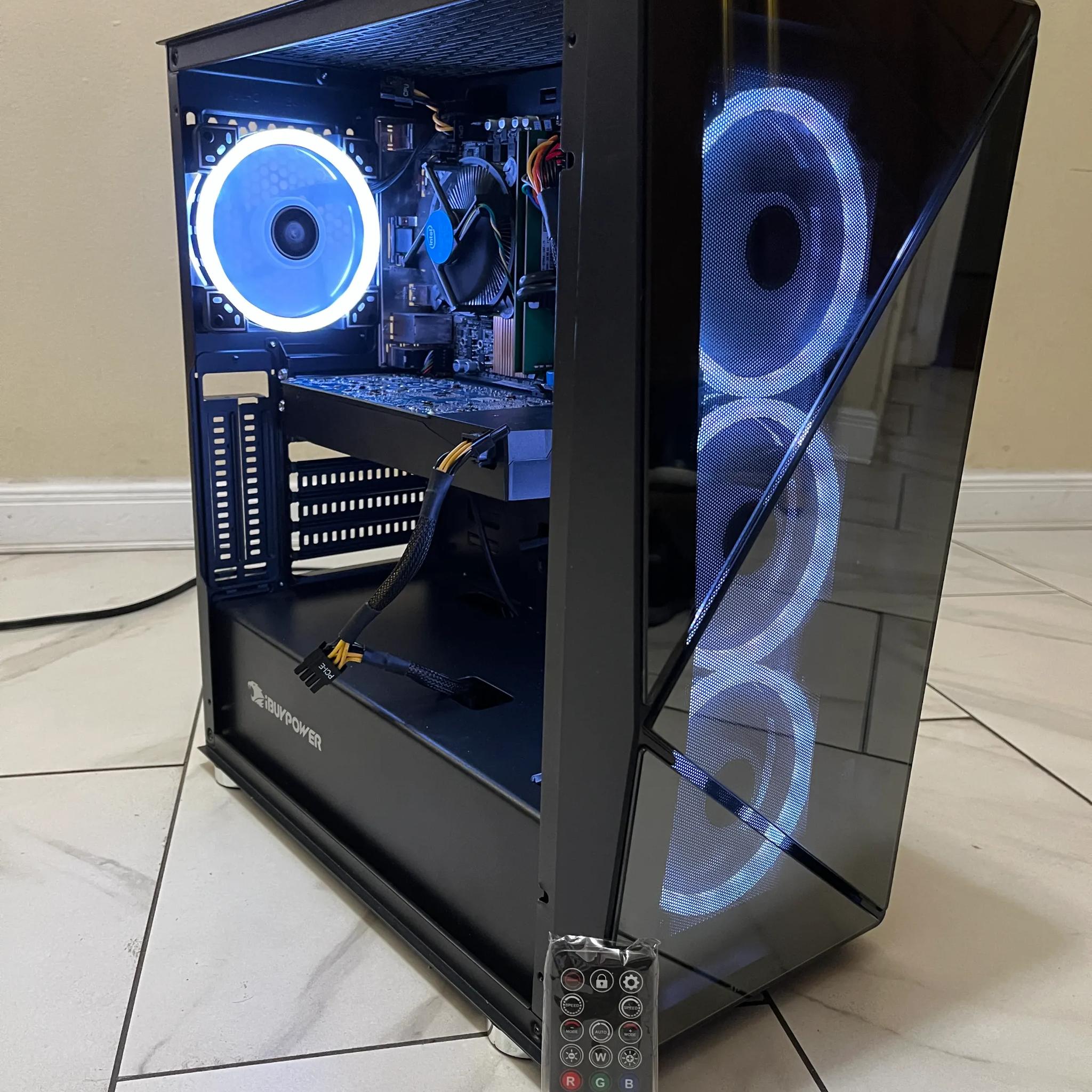 🟢🔵Budget Gaming PC– RGB Case w/ Remote- Intel i5-7400, GTX 1060, 512GB SSD & 12GB RAM 🔥🖥️