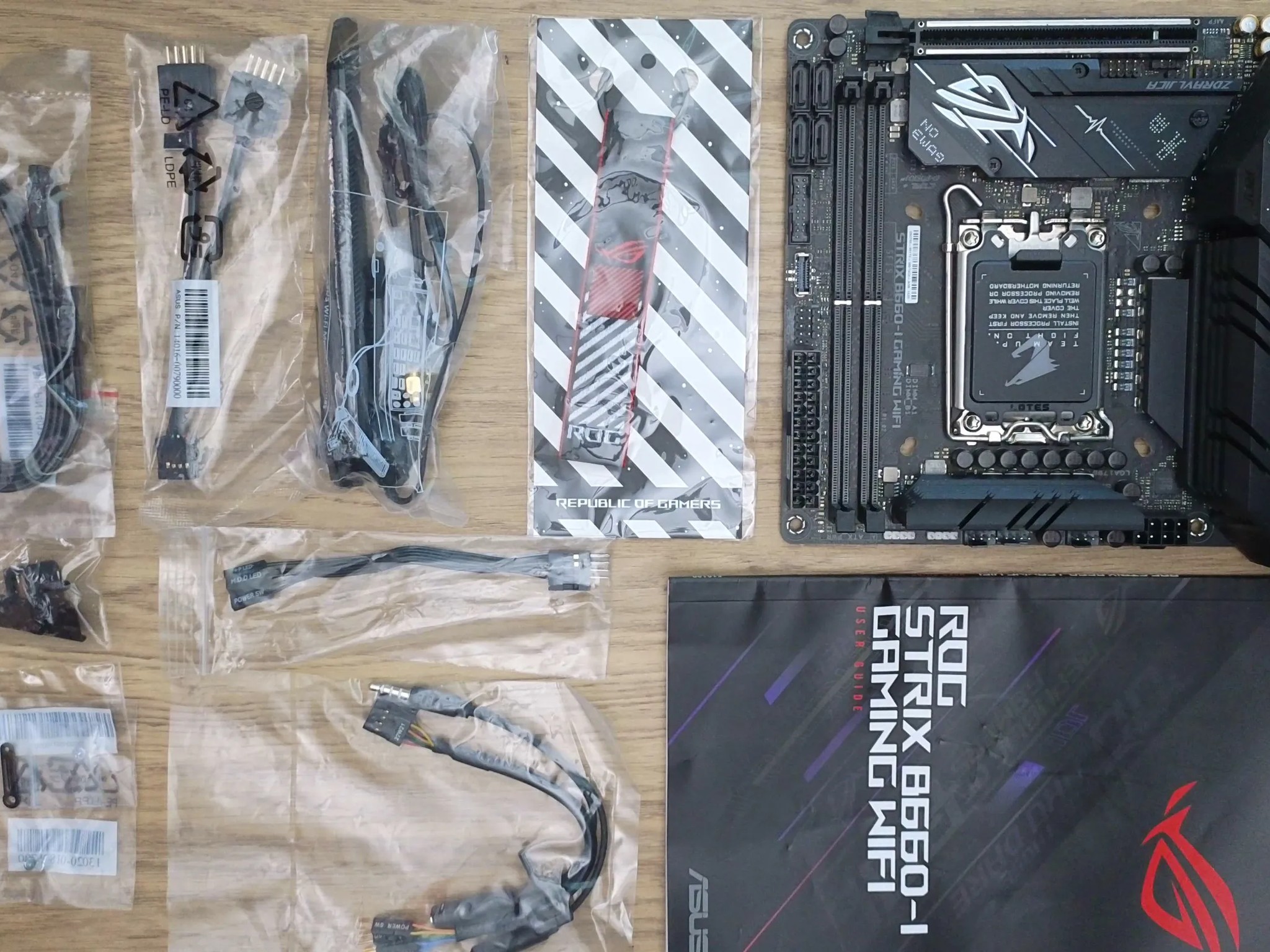 ASUS B660-I ROG Strix Gaming WiFi D5 Intel LGA 1700 Mini-ITX Motherboard
