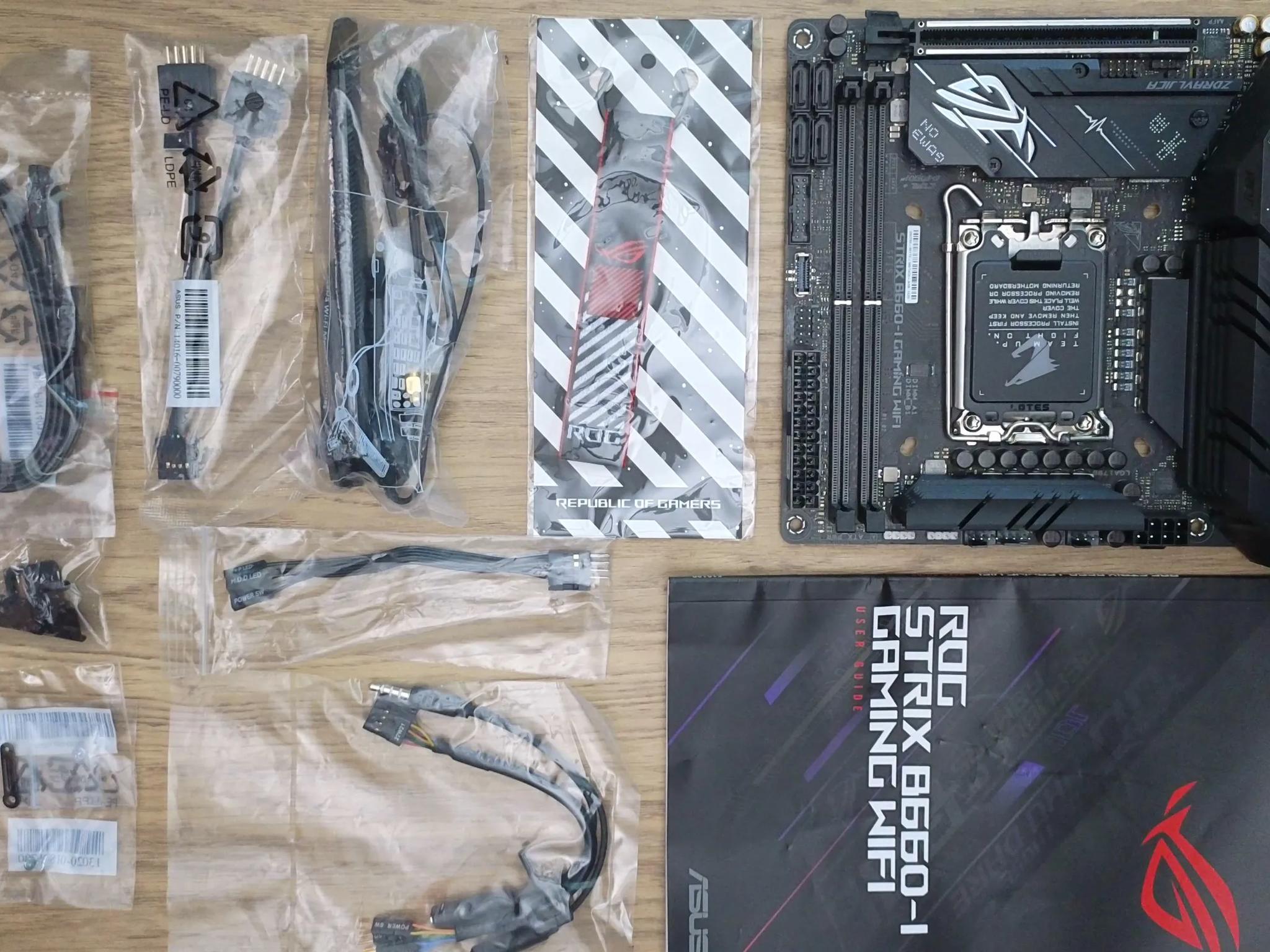ASUS B660-I ROG Strix Gaming WiFi D5 Intel LGA 1700 Mini-ITX Motherboard