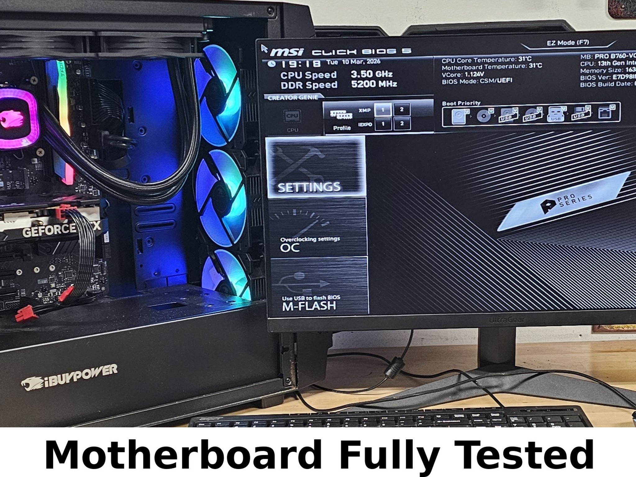 PRO B760-VC WiFi LGA1700 ATX MSI Pro Series Motherboard