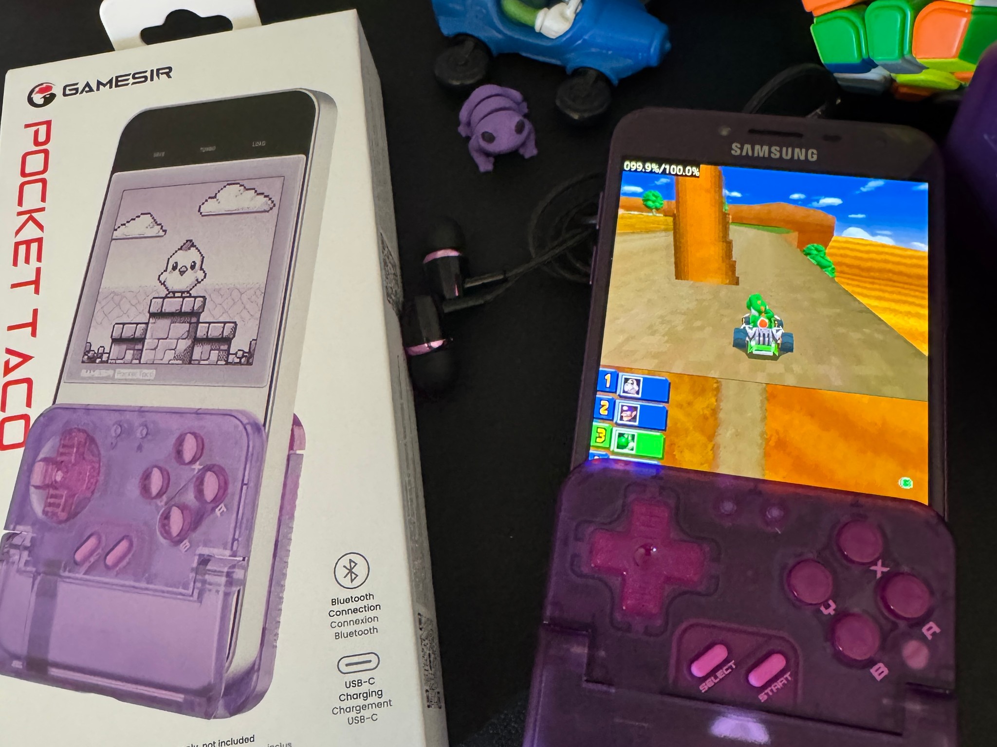 GameSir  Pocket Taco Bluetooth controller purple