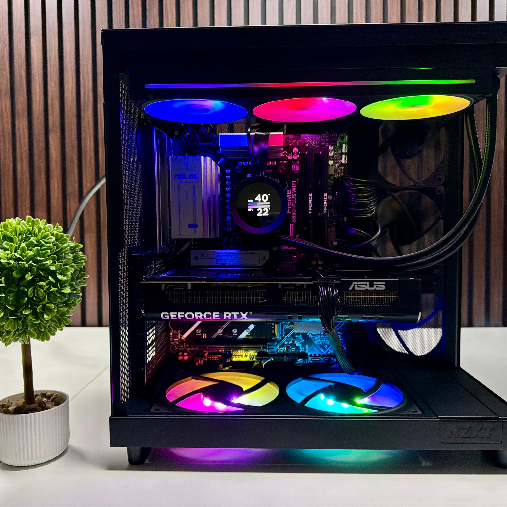 RTX 5070 | Ryzen 7600X3D | 32GB DDR5 | 1TB M.2 | 850 Watt Gold PSU Tier A | LCD AIO