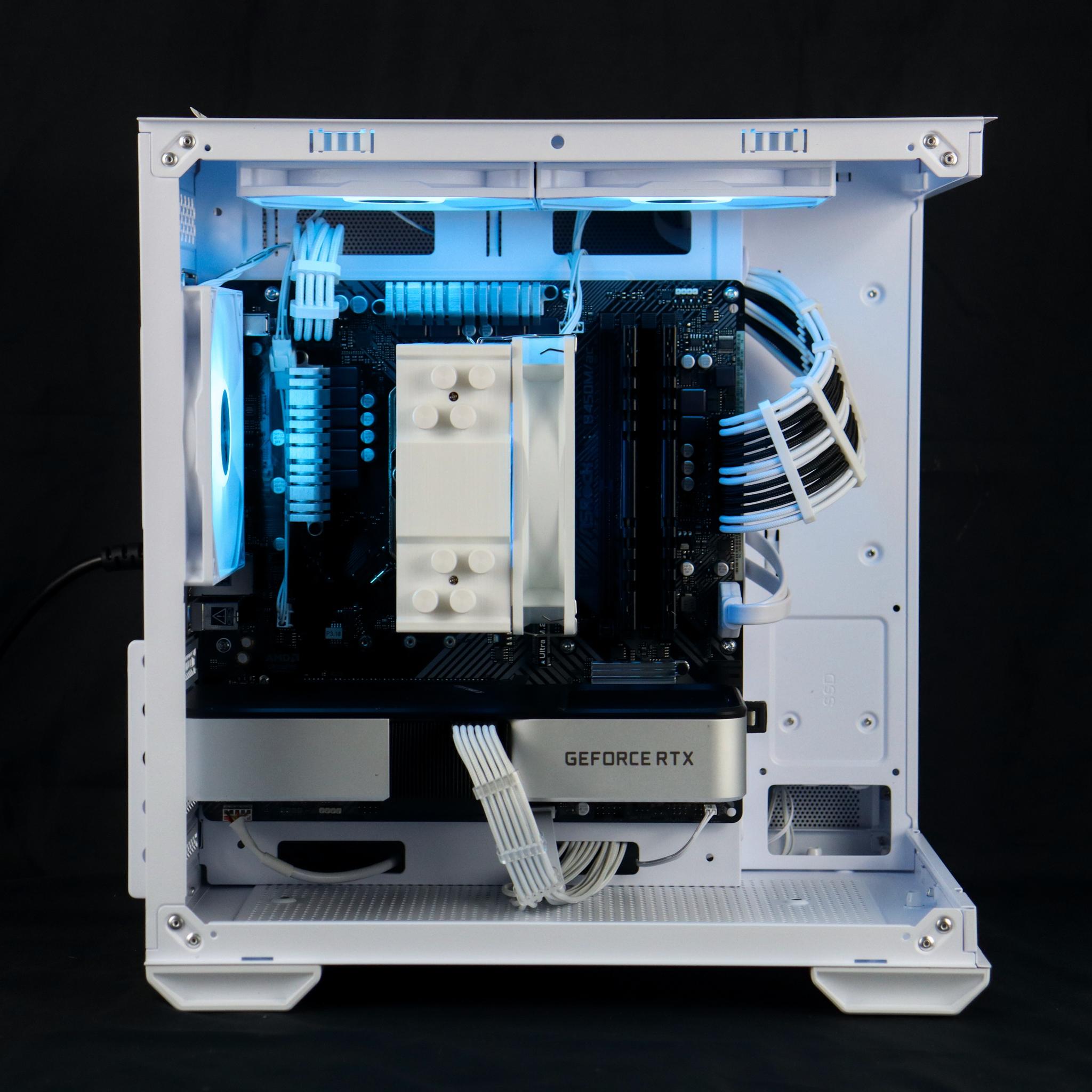 🧊❄️🧊 White Gaming PC – RTX 3060 TI , Ryzen 5 3600, 16GB RAM, 1TB SSD - WiFi, BlueToot...