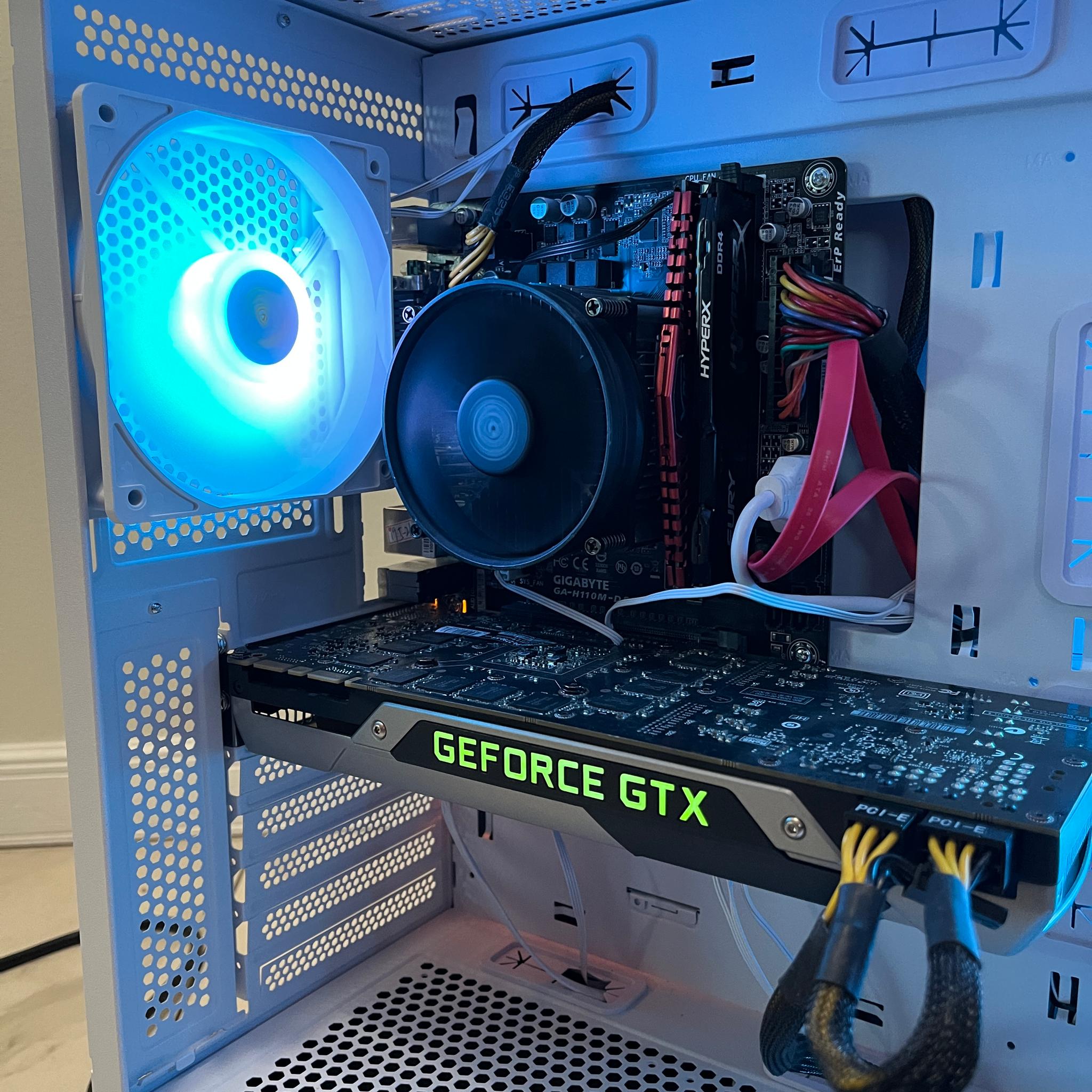NVIDIA GTX Titan 6GB, Intel i5-7500, 12GB RAM, 870 GB Storage, RGB Gaming PC w/ Wi-Fi & Bluetooth