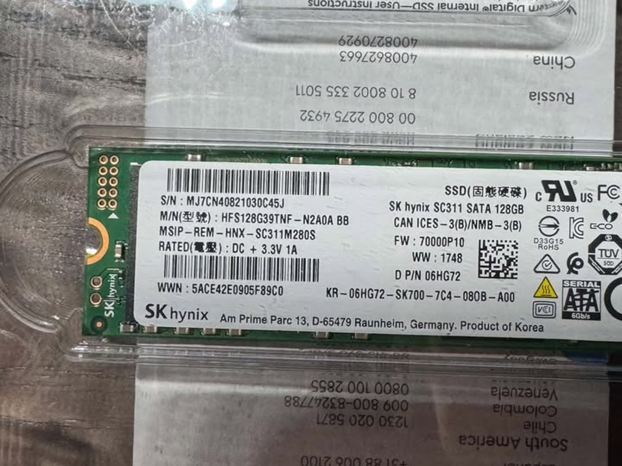 SK Hynix SC311 M.2 Gen3 2280 SATA Solid State Drive