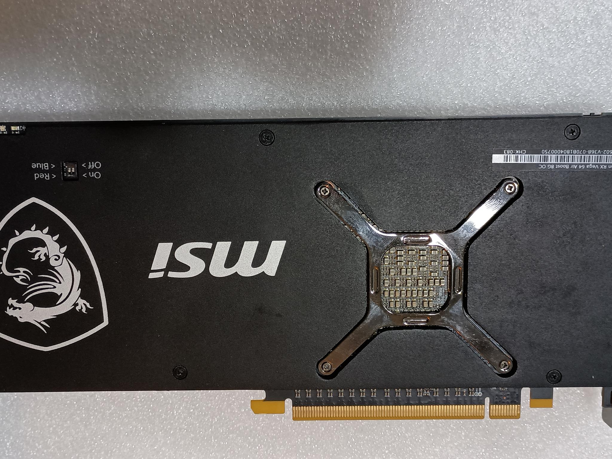MSI AIR BOOST OC Radeon RX VEGA 64 8GB