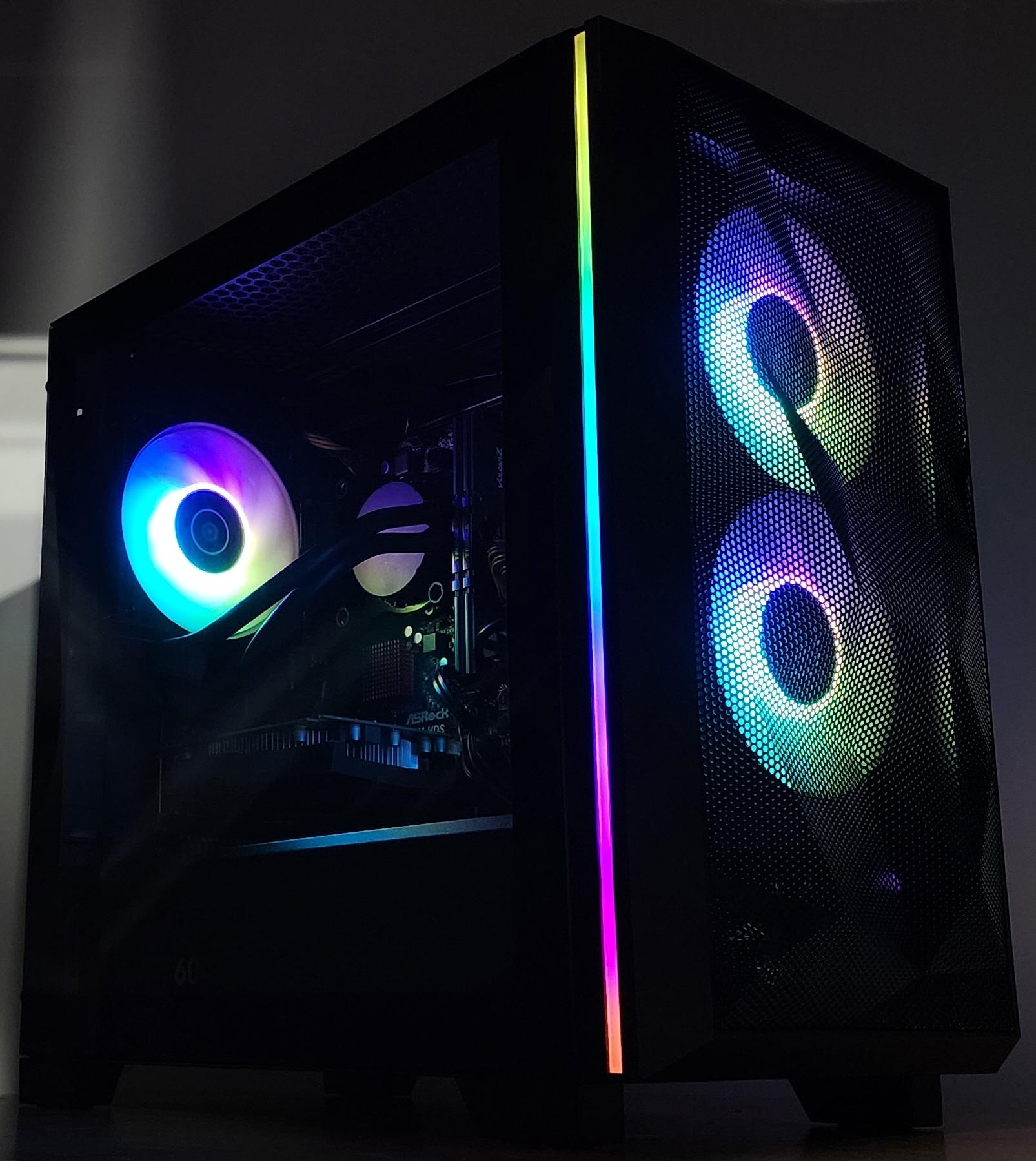 Gaming PC i7-7700 16GB RAM 512GB SSD RTX 3050 6GB Windows 11 Computer