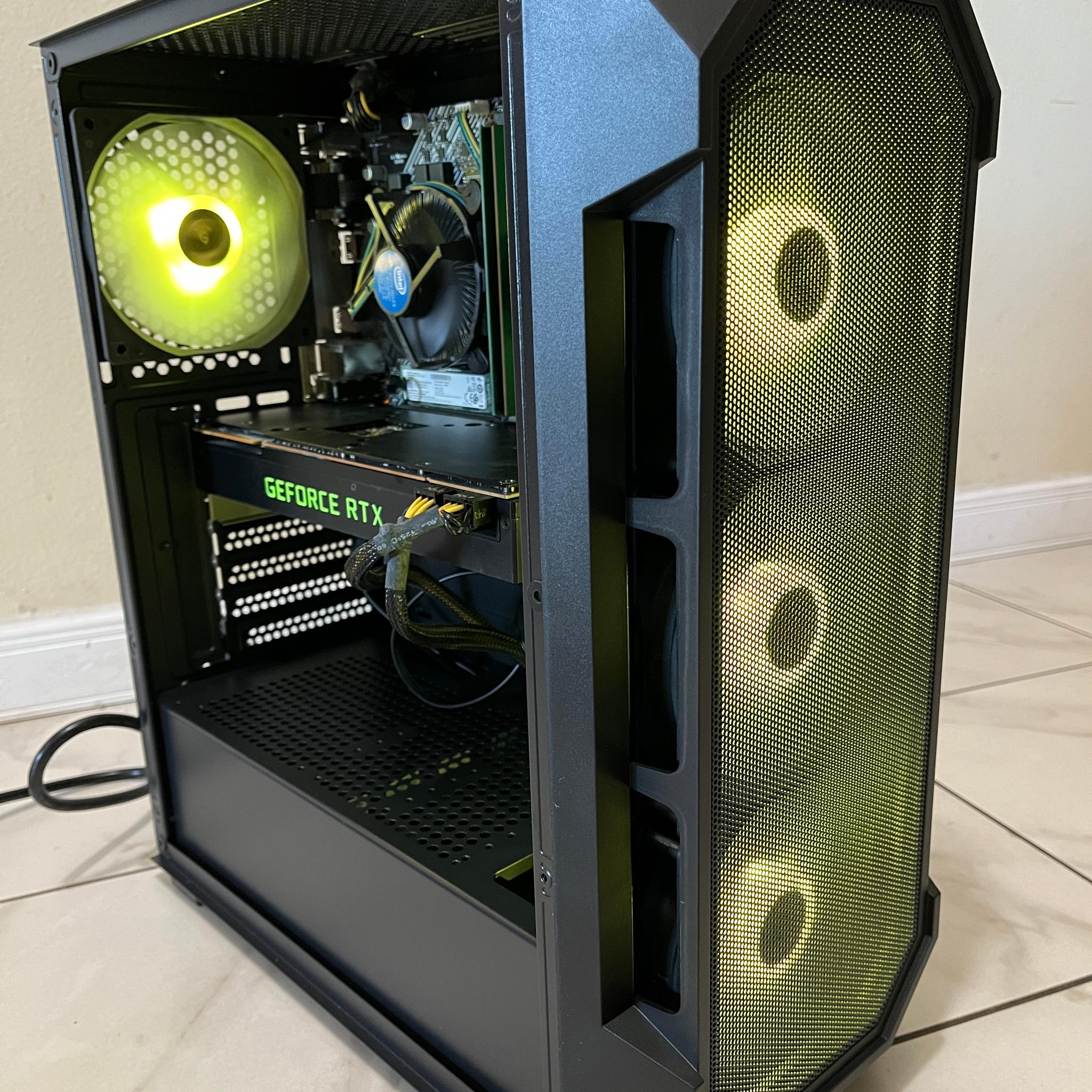 🟠🔥RTX 2080, Intel i5-10400, 16GB RAM, 1TB SSD Storage, High Performance RGB Gaming PC /w Wi-Fi🖥️
