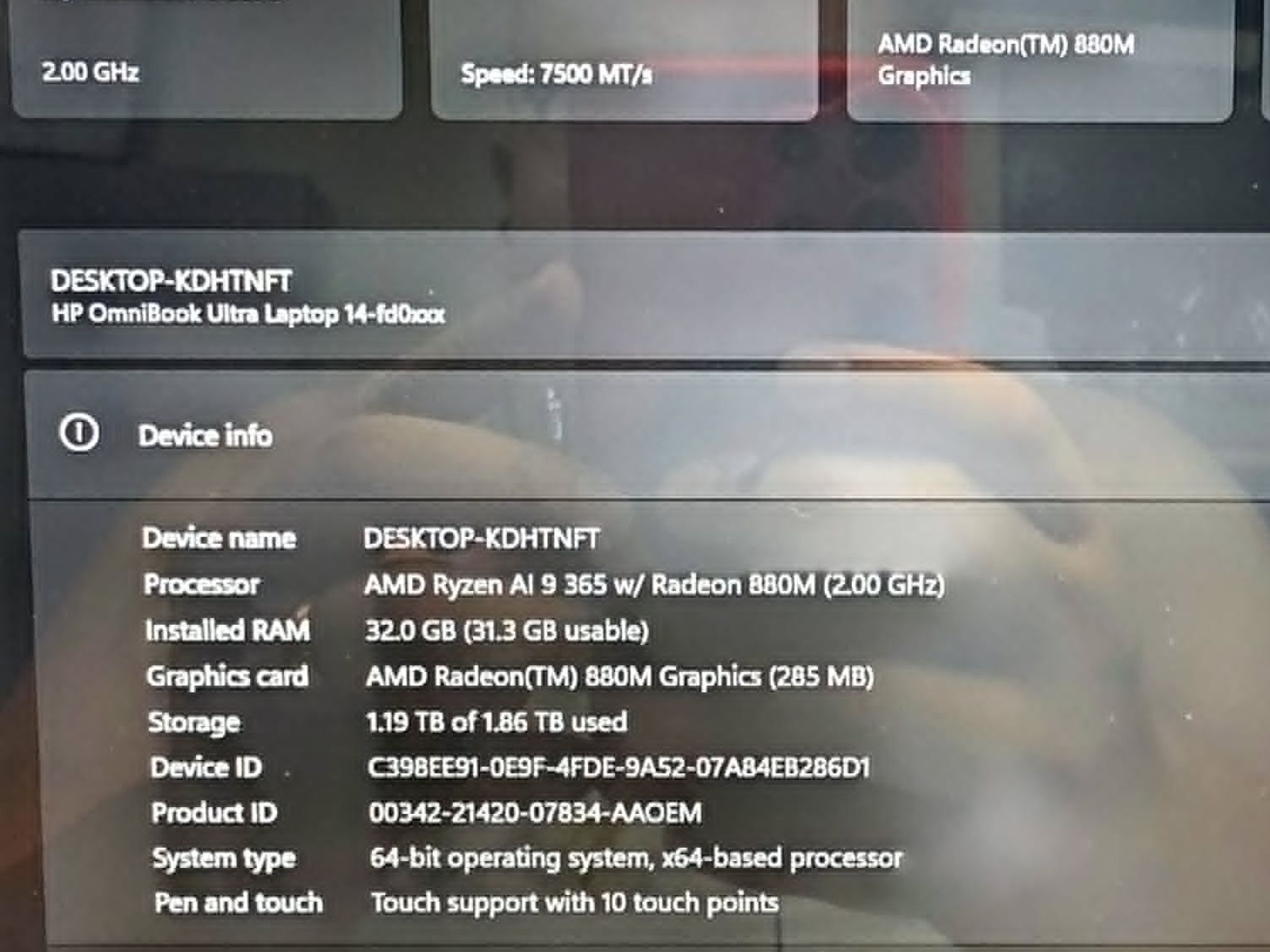 AMD Ryzen AI 9 365 Radeon 880M HP OmniBook Ultra 14 32GB RAM | 1TB SSD GAMING LAPTOP TOUCHSCREEN