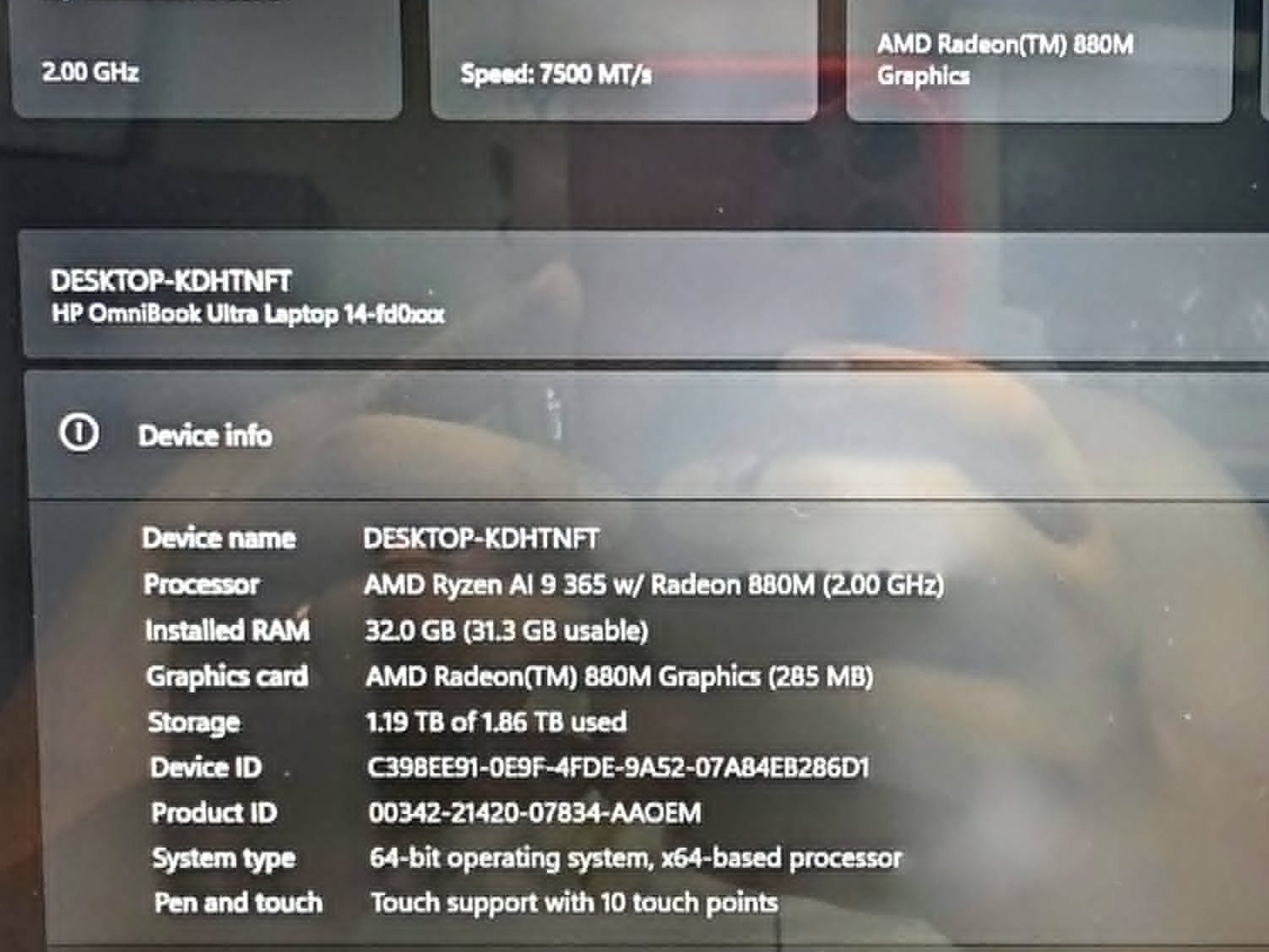 AMD Ryzen AI 9 365 Radeon 880M HP OmniBook Ultra 14 32GB RAM | 1TB SSD GAMING LAPTOP TOUCHSCREEN