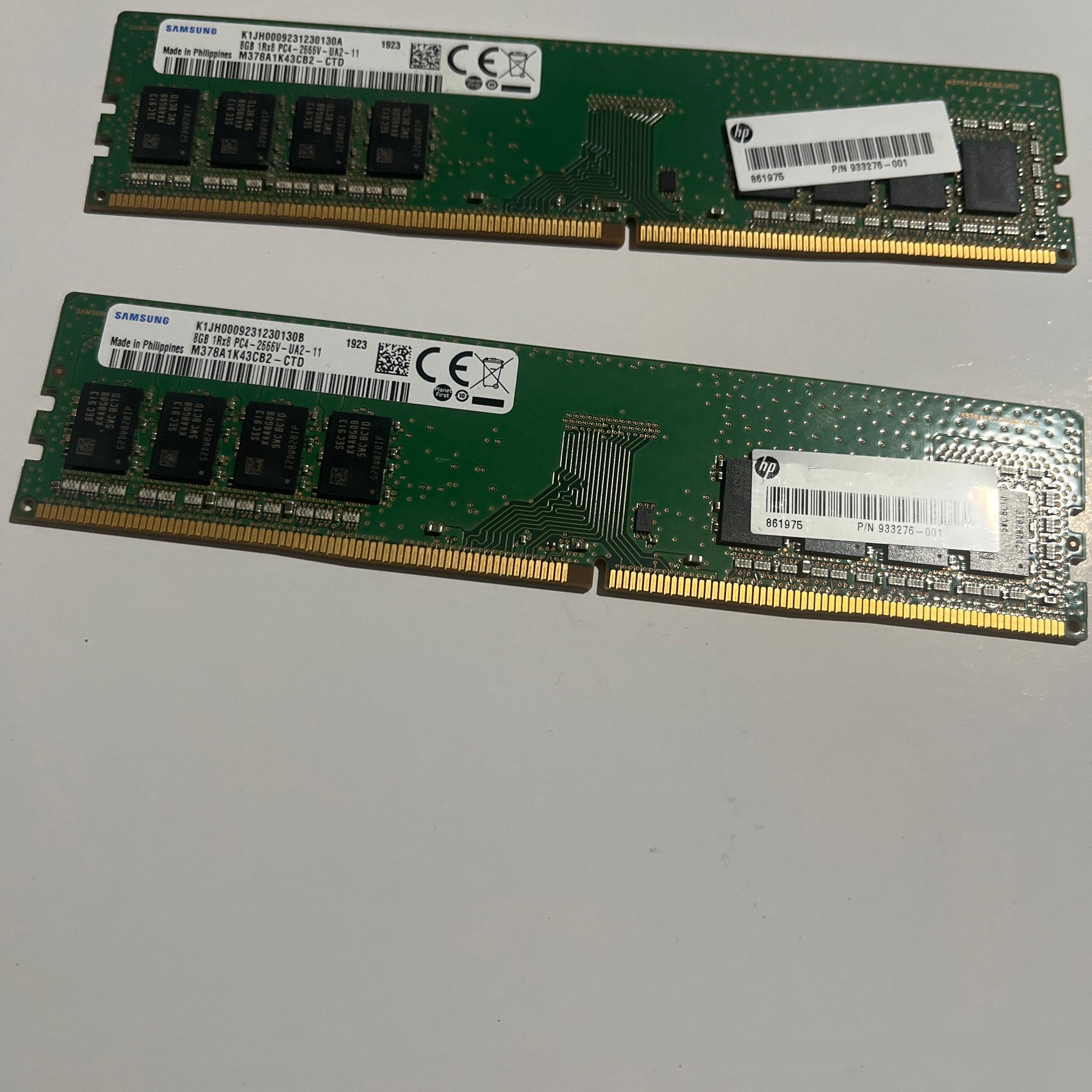 DDR4 2x8 16gb