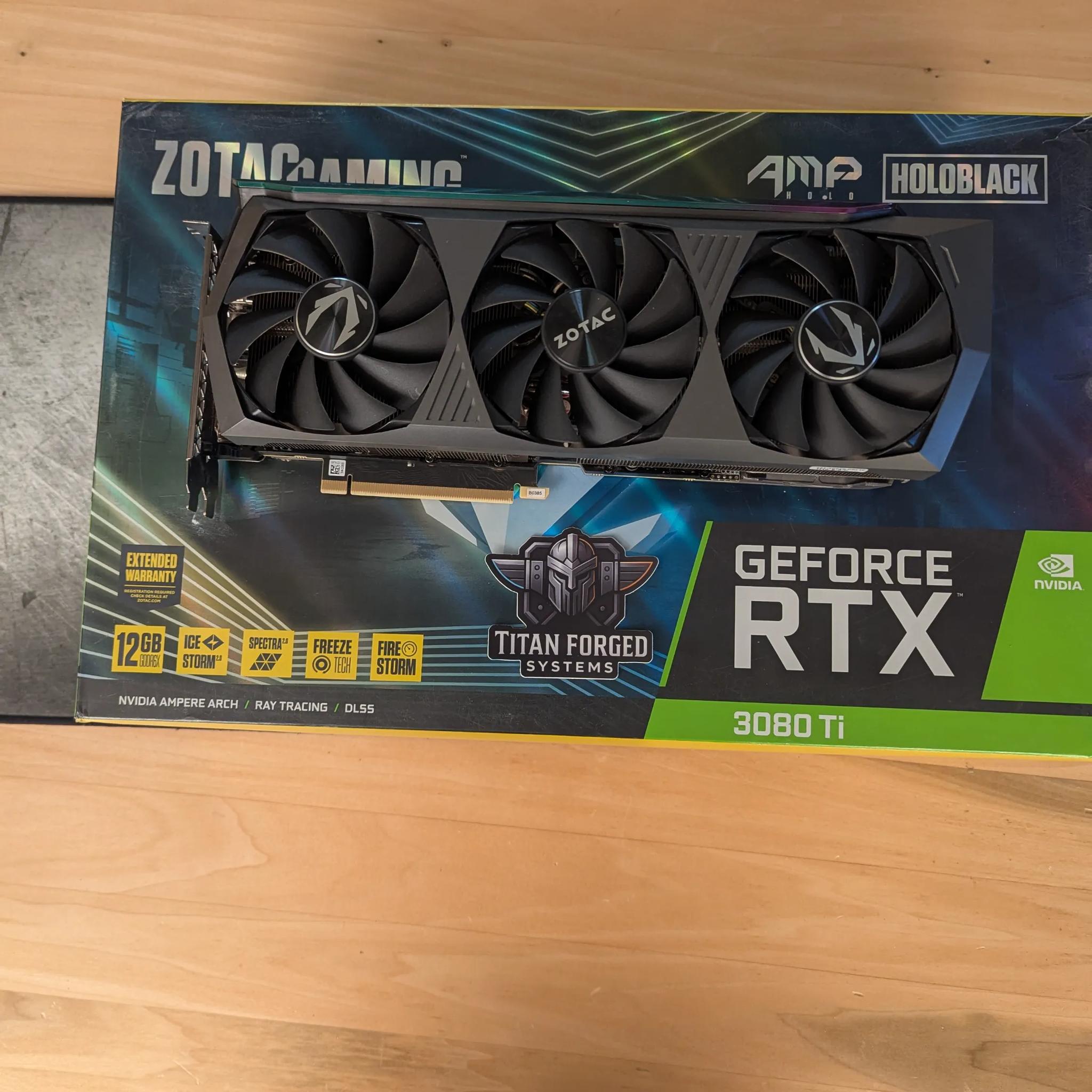 🌌 ZOTAC 3080 Ti AMP HoloBlack – RGB Beast | 12GB GDDR6X | 4K Ultra Gaming