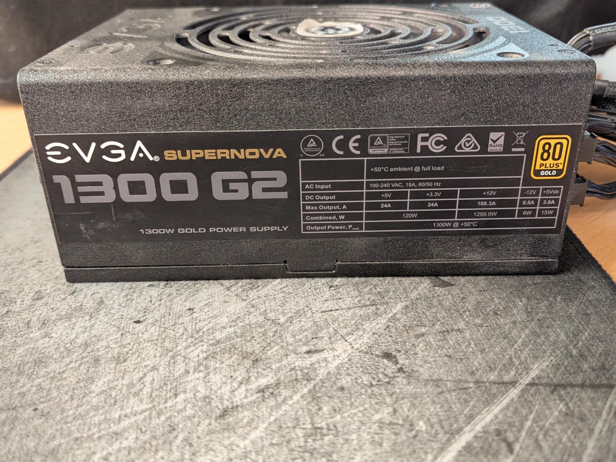 🔹 EVGA SuperNOVA 1300W G2 | Fully modular | 80+ Gold