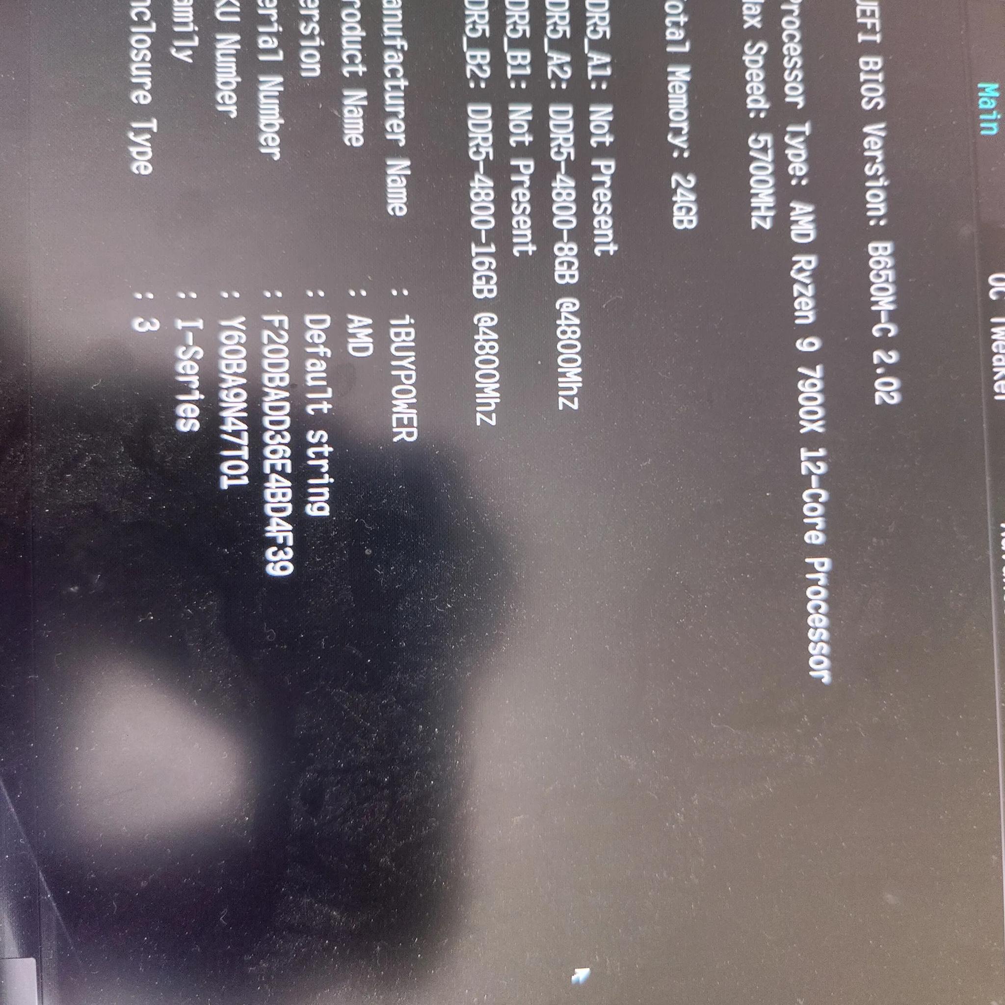 Asrock B650m-c with 24gb DDR5 and 800w PSU