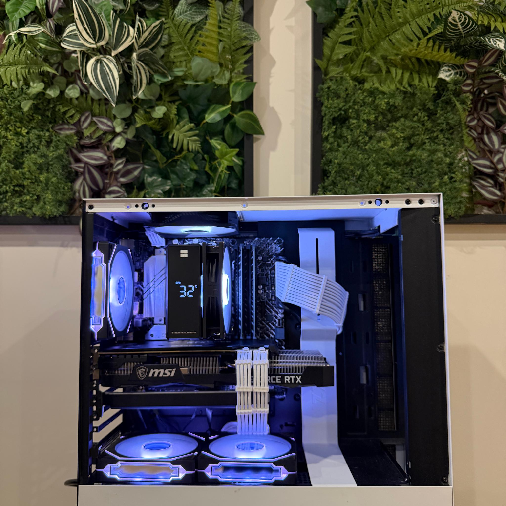 Custom White Gaming PC | RTX 3070 | i5-12400F | 2.25TB | WiFi | Windows 11 | Plug & Play