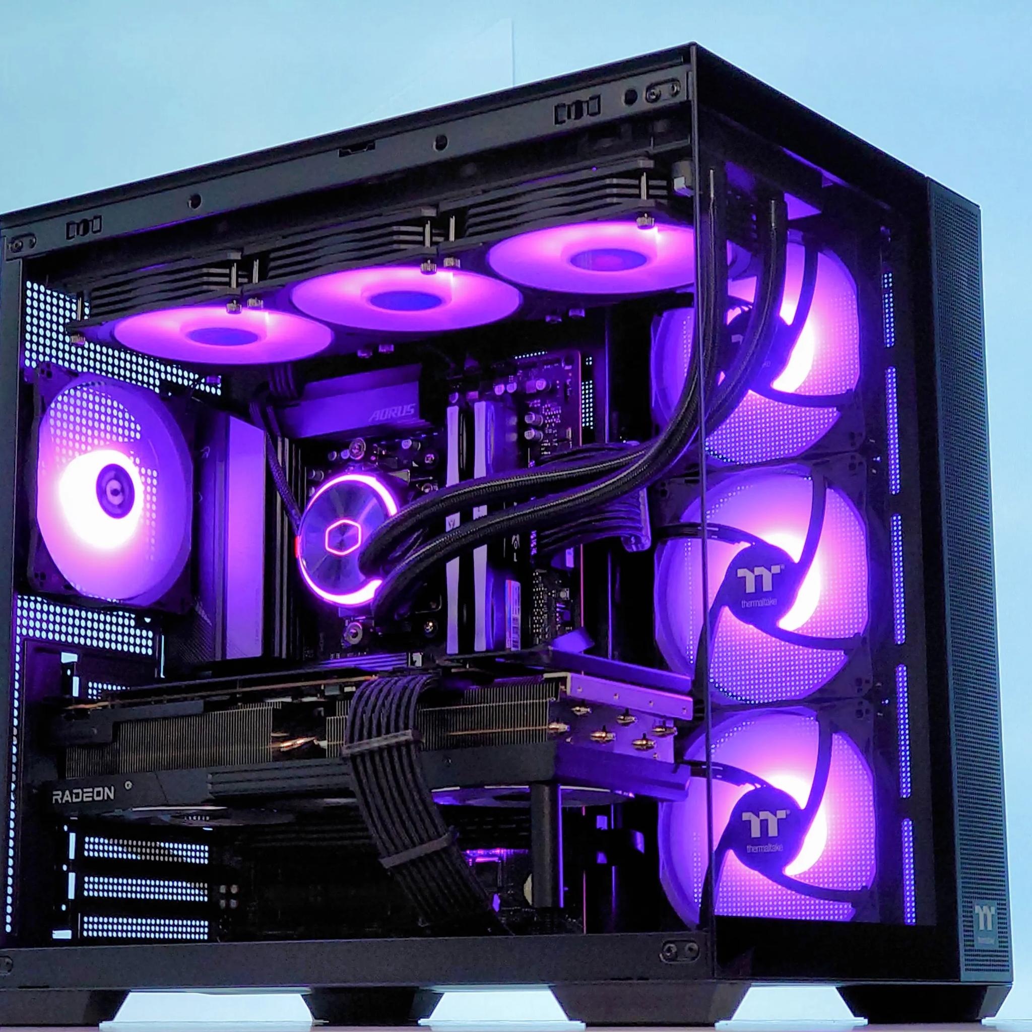 🫗🧊Liquid Cooled Gaming PC⚡AMD RX 7800 XT 16GB⚡Intel i5 13600KF 14 core⚡32GB DDR5⚡1TB SSD