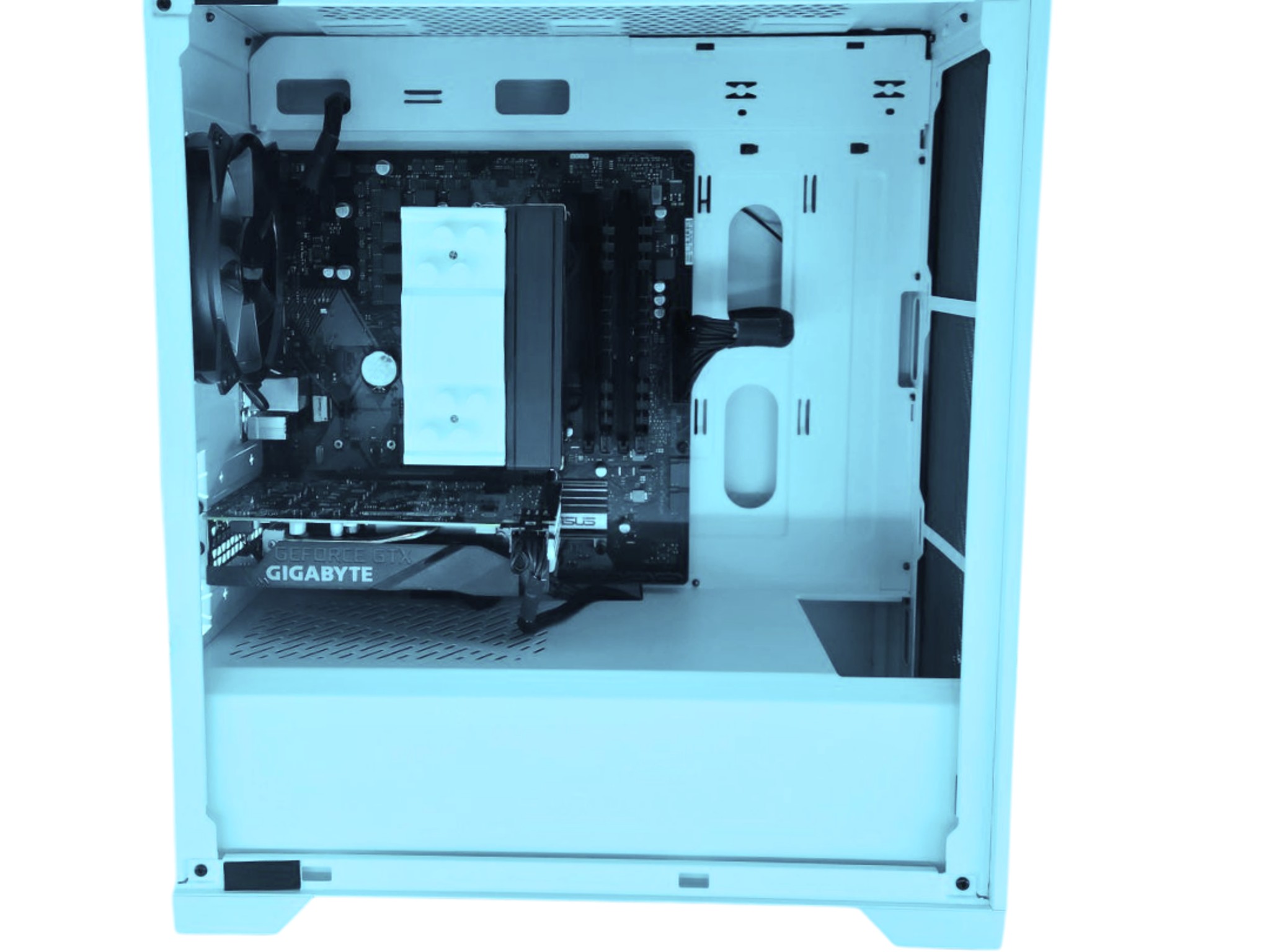 🛡 Defender 🗡: GTX 1660 TI | Ryzen 2600 | 16GB DDR4 RAM | 512GB SSD | 2 Fans | White Gaming PC