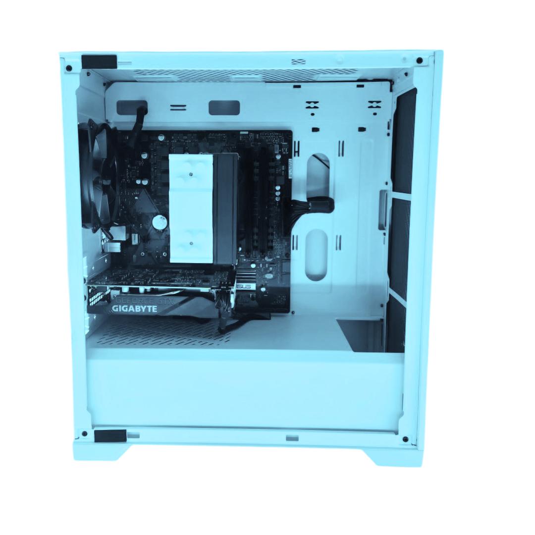 🛡 Defender 🗡: GTX 1660 TI | Ryzen 2600 | 16GB DDR4 RAM | 512GB SSD | 2 Fans | White Gaming PC