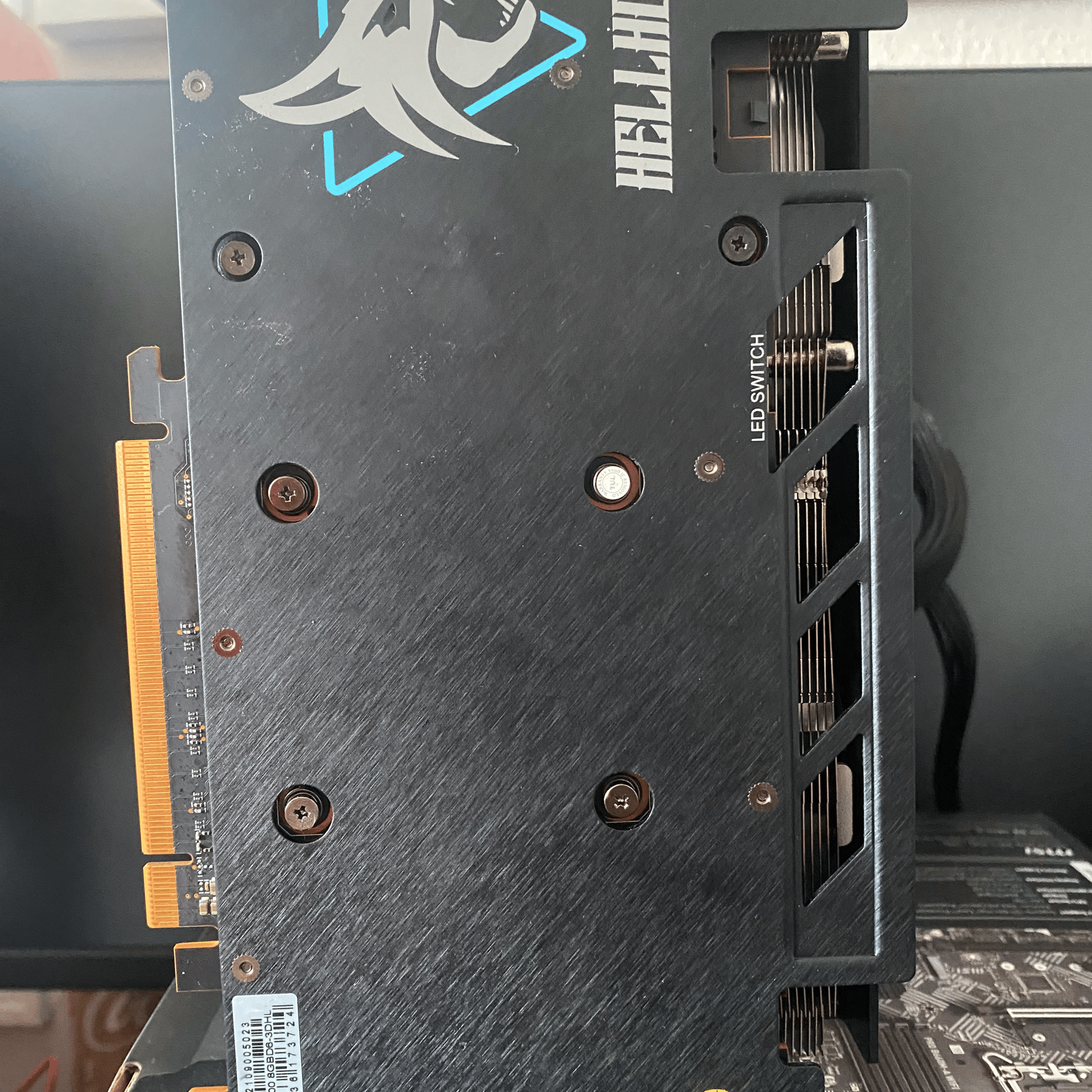 **For Parts/Repair** PowerColor Radeon RX 6600 Hellhound. 