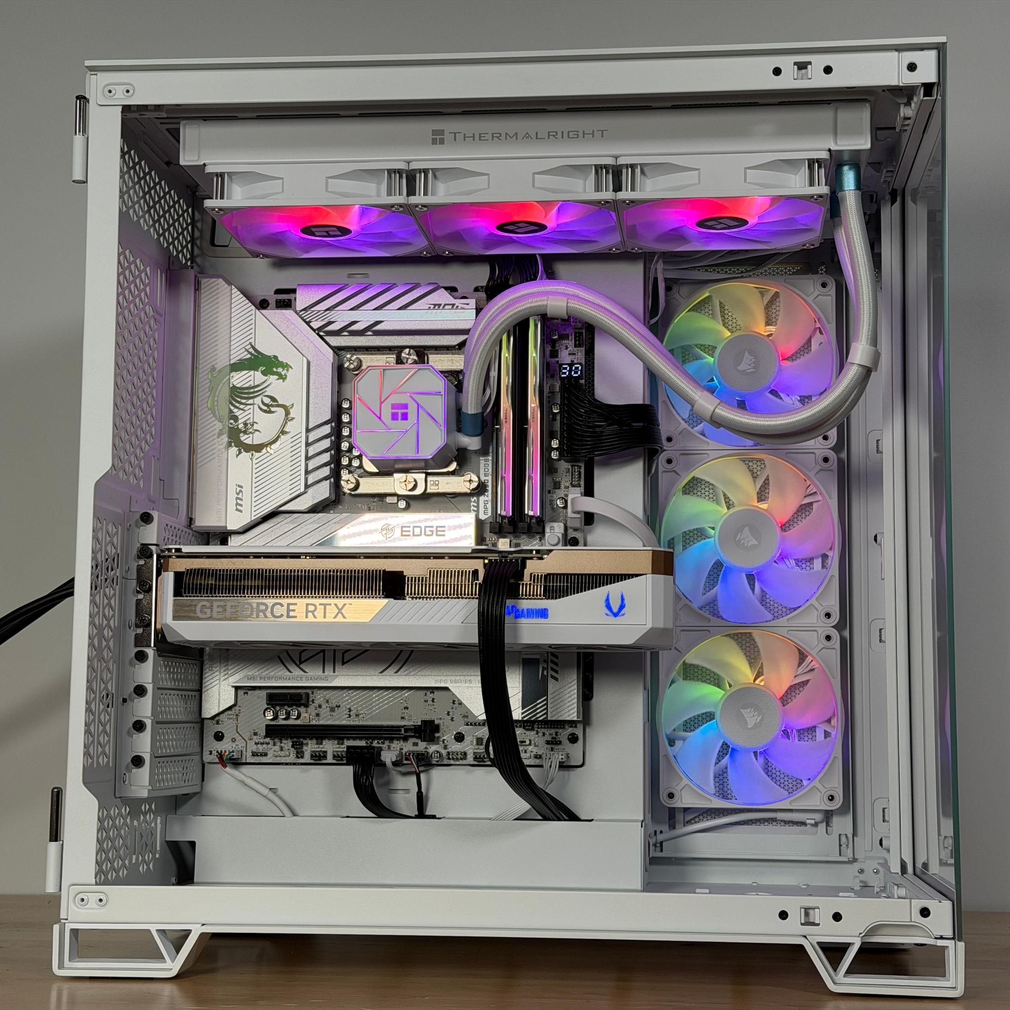 RTX 5070ti Intel Core Ultra 7 265kf All White Gaming PC