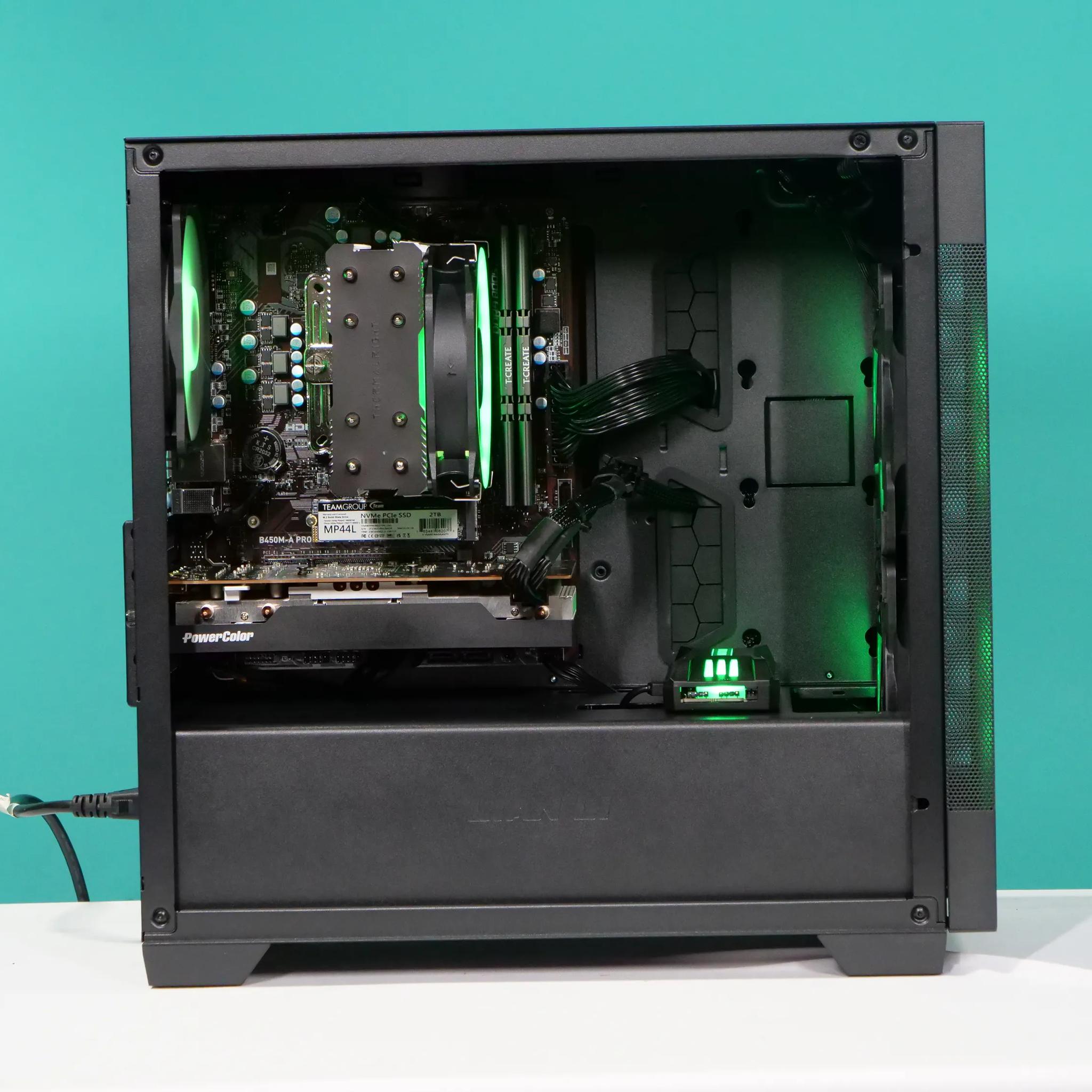 UCW Ready to Play B450 "Go into the light"  Build (R7-2700X + RX 6600 8GB + 16gb RAM + 2tb nvme)