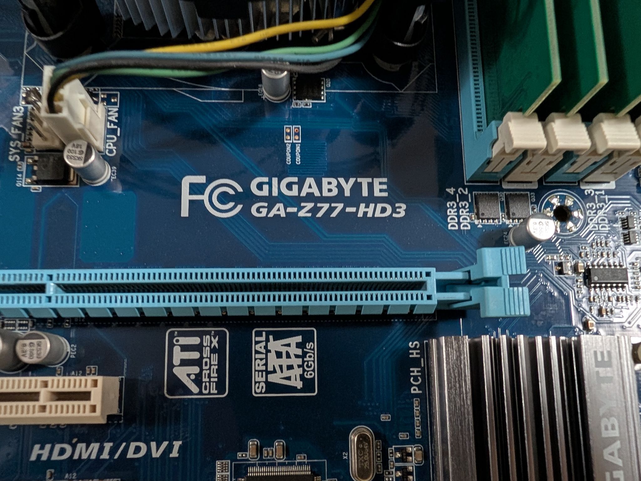 Core i7 3770 + Z77 motherboard + 16GB DDR3 + Nvidia GT210 1GB