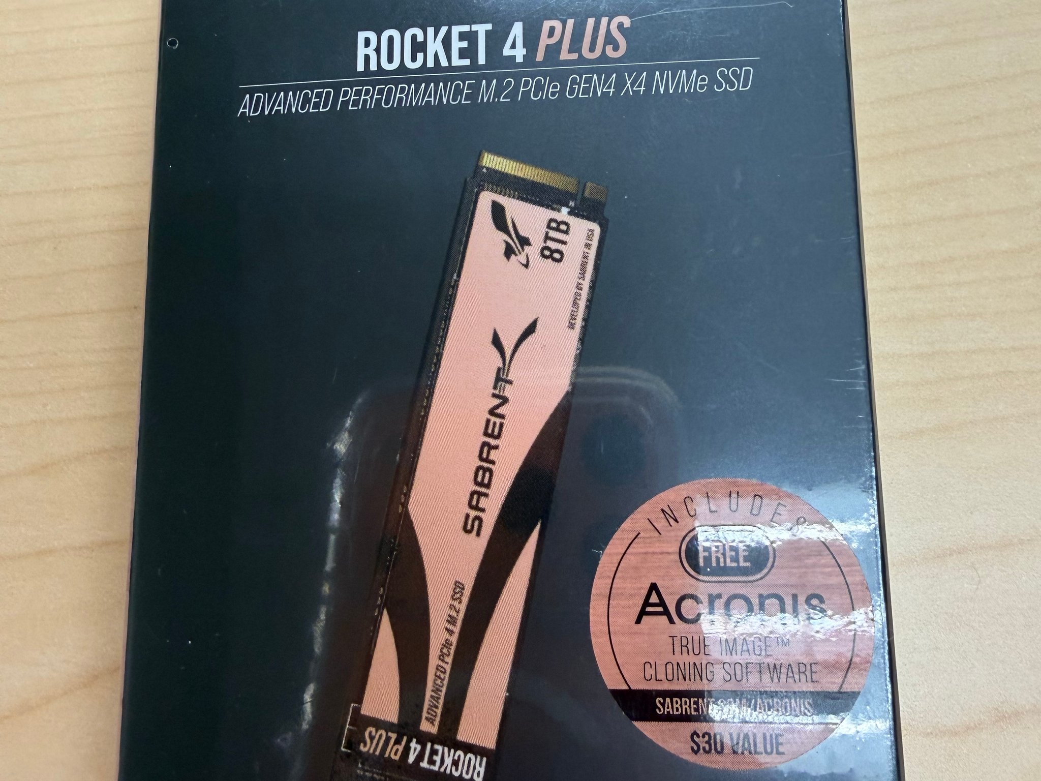 Sabrent 8TB Rocket 4 PLUS NVMe PCIe 4.0 M.2 2280