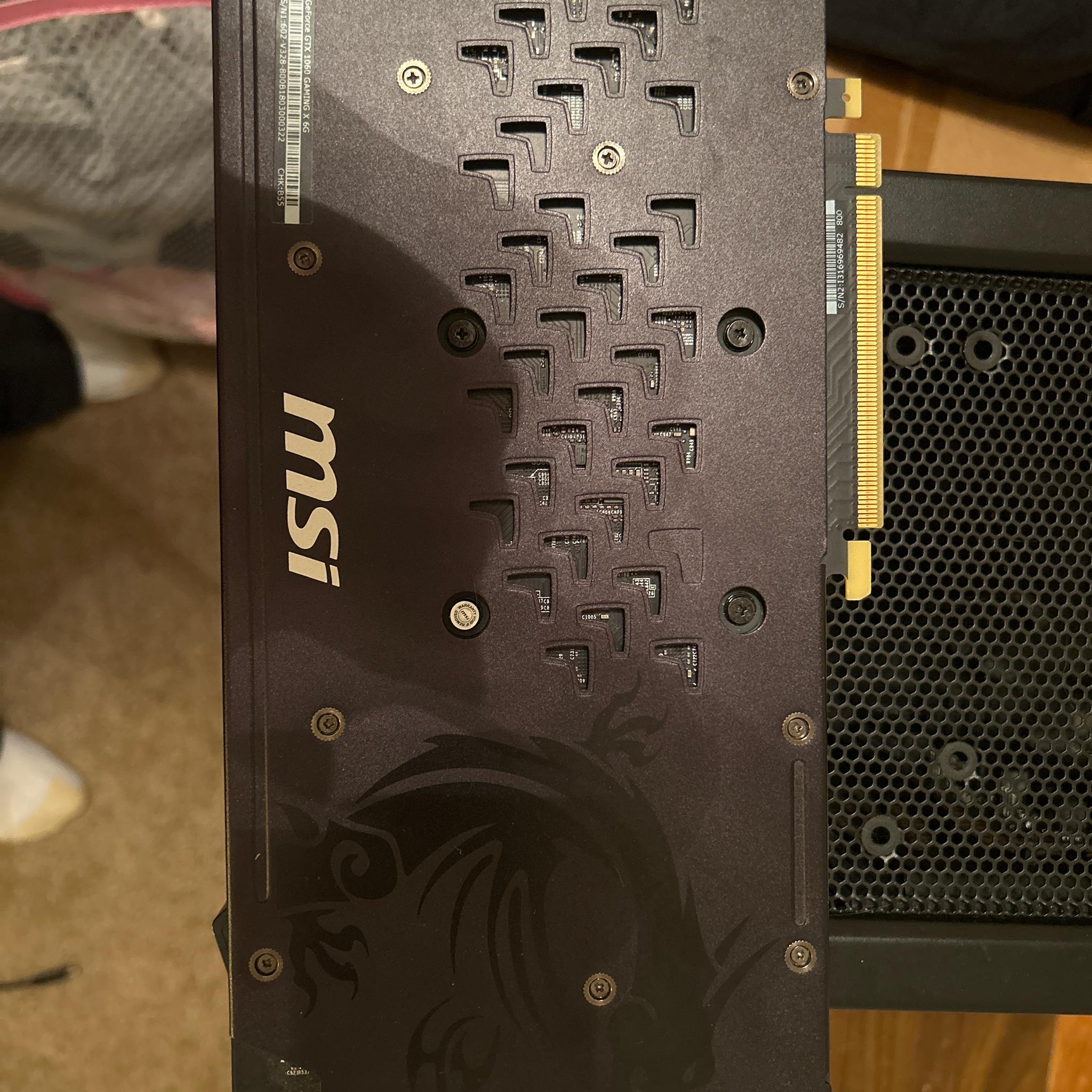 ((MSI GeForce GTX 1060 GAMING X 6G)) For 100$