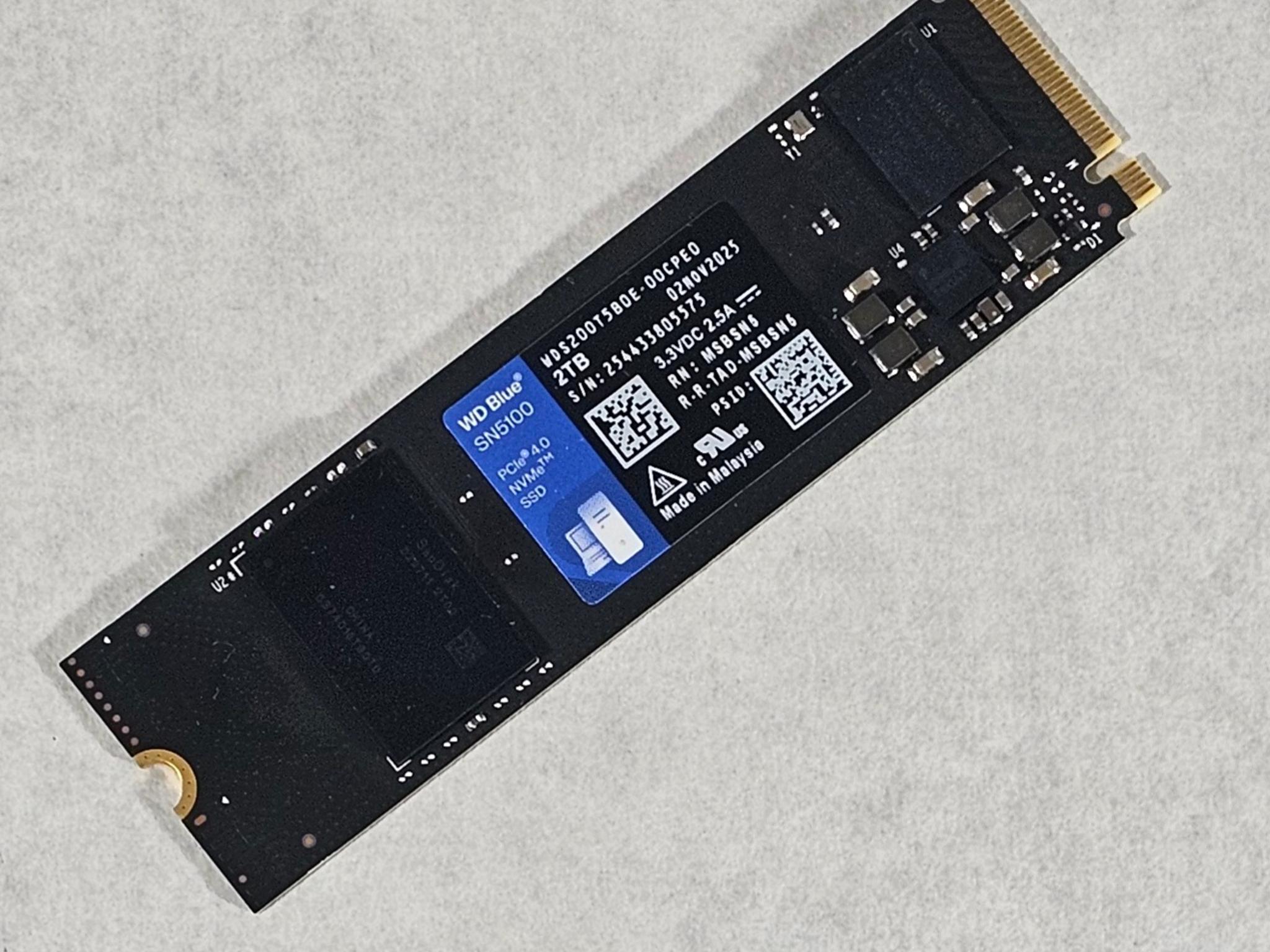 2TB NVMe M.2-317 SSD Gen 4 WD Blue SN5100