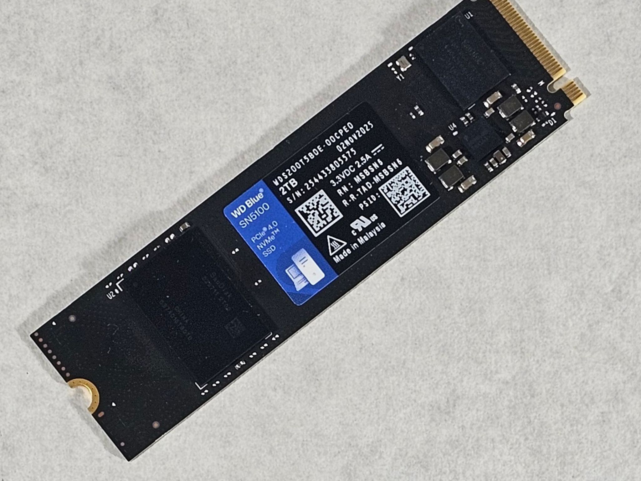 2TB NVMe M.2-317 SSD Gen 4 WD Blue SN5100