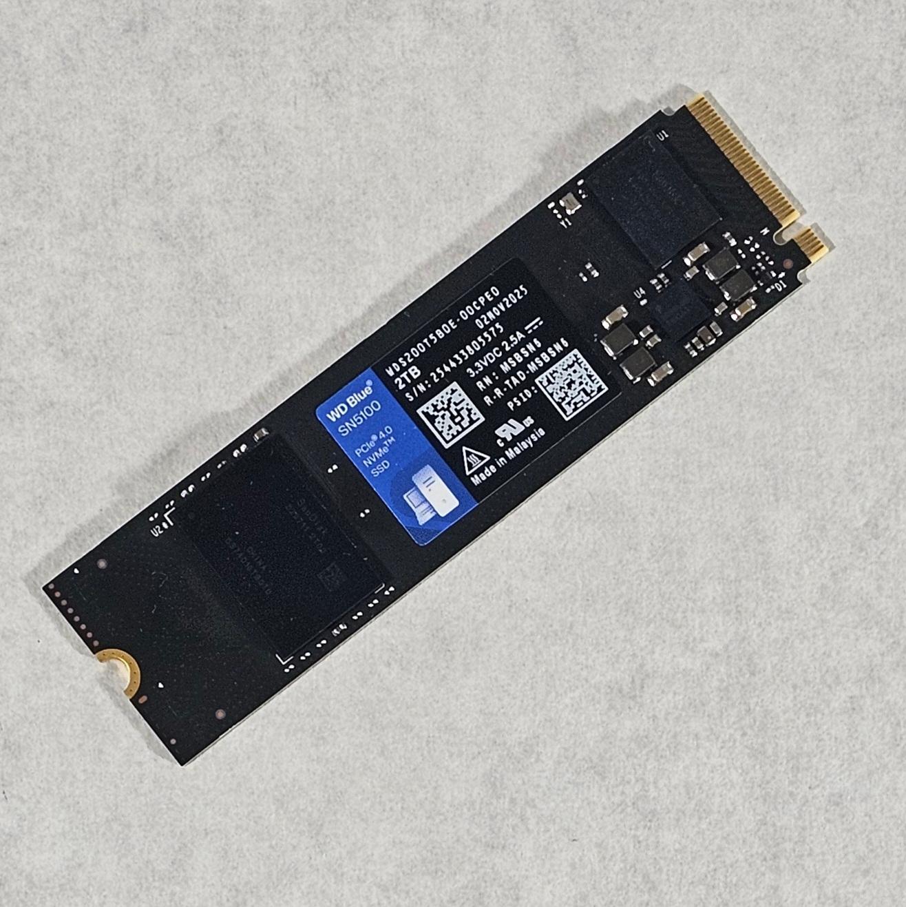 2TB NVMe M.2-317 SSD Gen 4 WD Blue SN5100