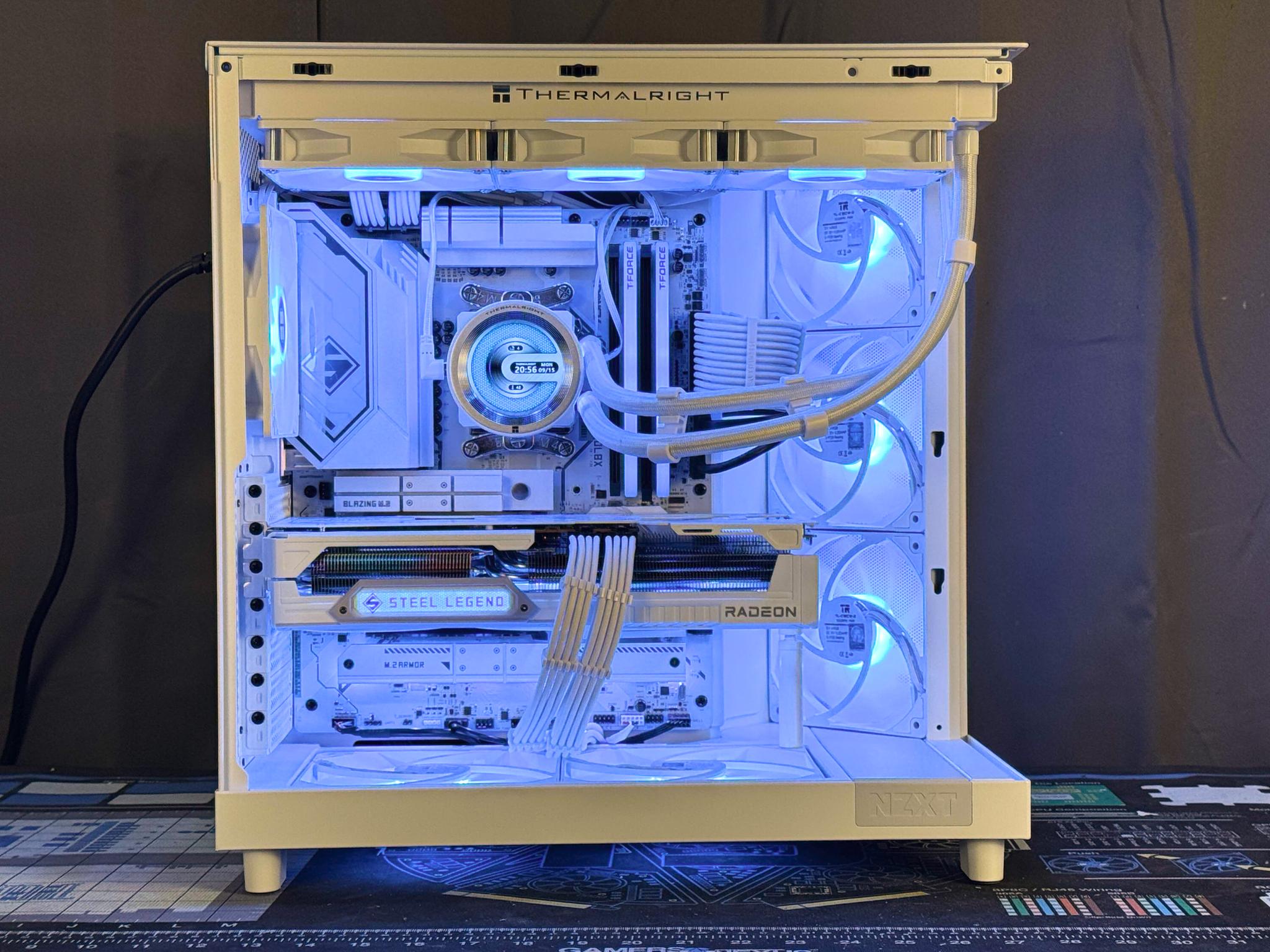 ⚪White Steel v2🛠️ | 7800X3D, 9070XT, 32GB DDR5, 2TB SSD, Wifi