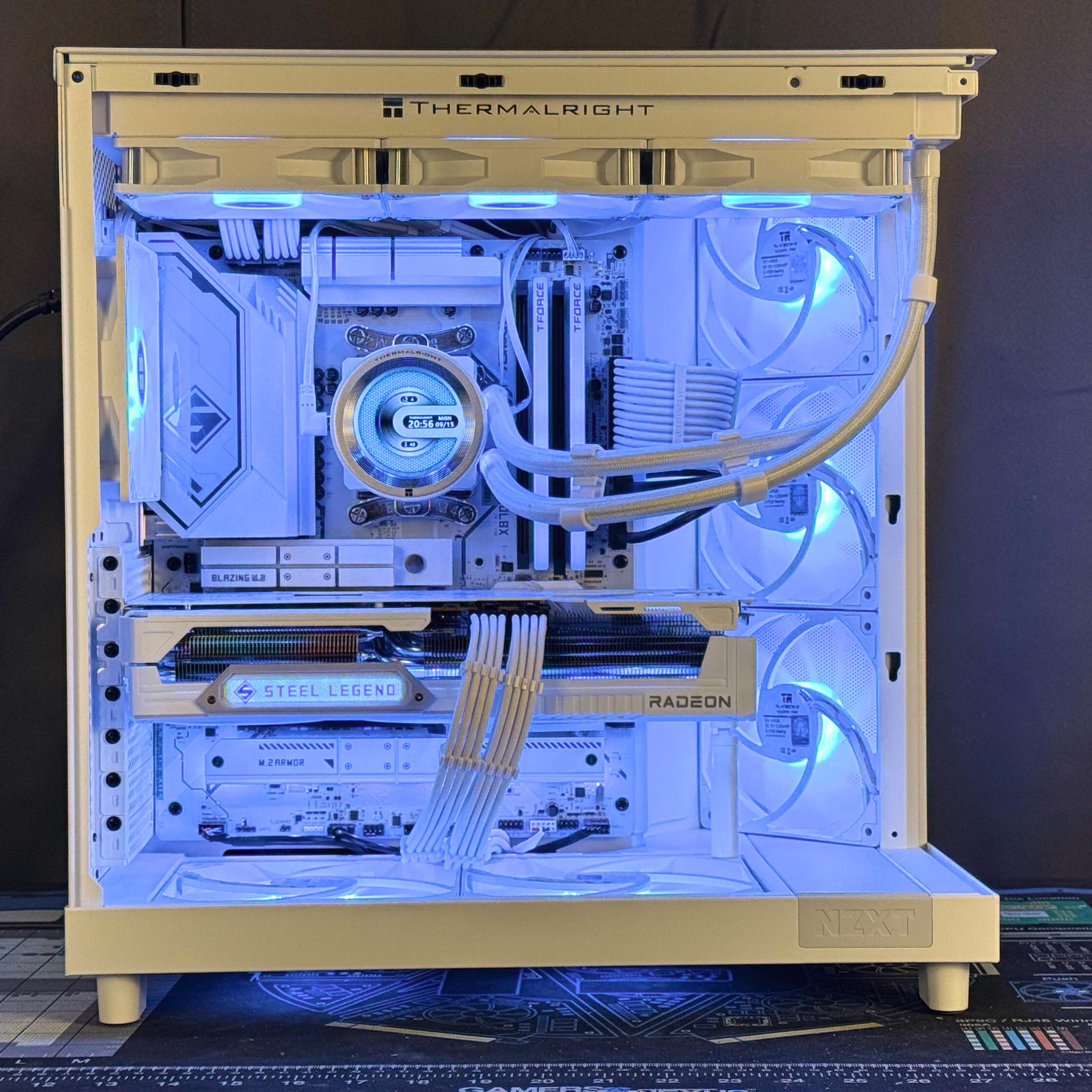 ⚪White Steel v2🛠️ | 7800X3D, 9070XT, 32GB DDR5, 2TB SSD, Wifi