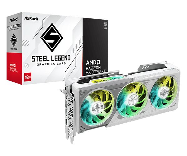 ASRock Steel Legend Radeon RX 9070 XT 16GB GDDR6