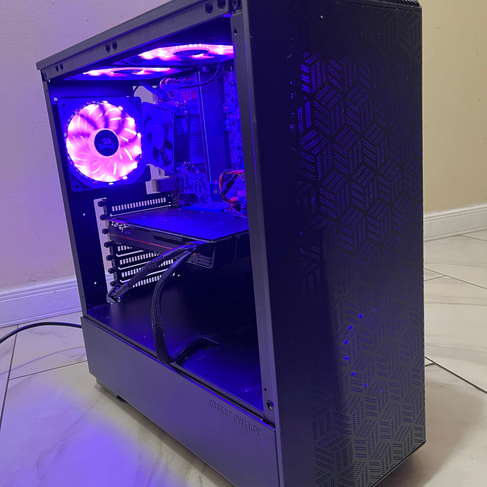 🟠🔥NVIDIA GTX 1080, Intel i3-9100, 12GB RAM, 500 GB SSD, High Performance RGB Gaming PC w/ Remote 🖥️🔵