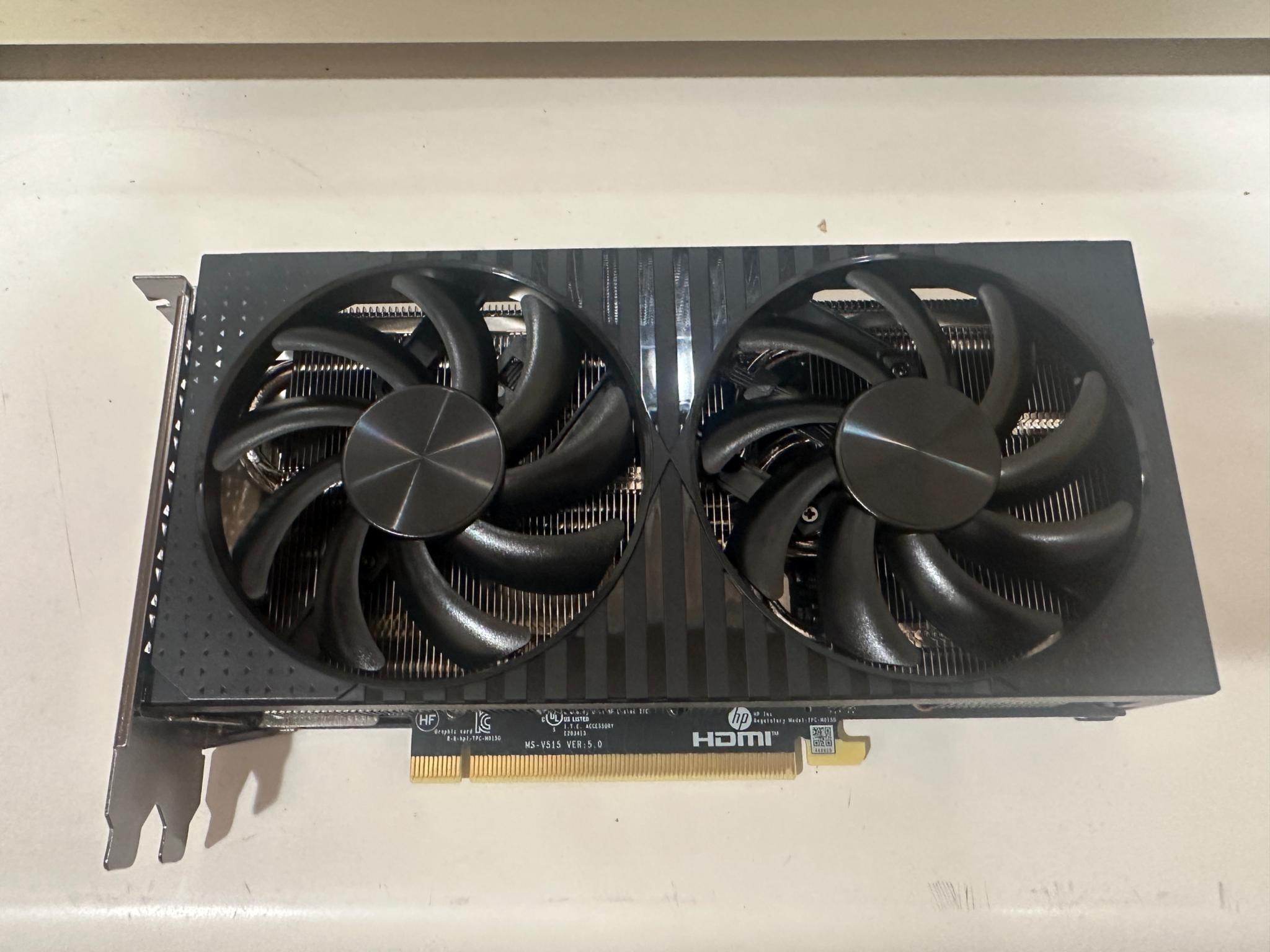 HP NVIDIA GeForce RTX 4060 TI  8GB GDDR6 256-bit GPU, 1x HDMI, 3x DisplayPort